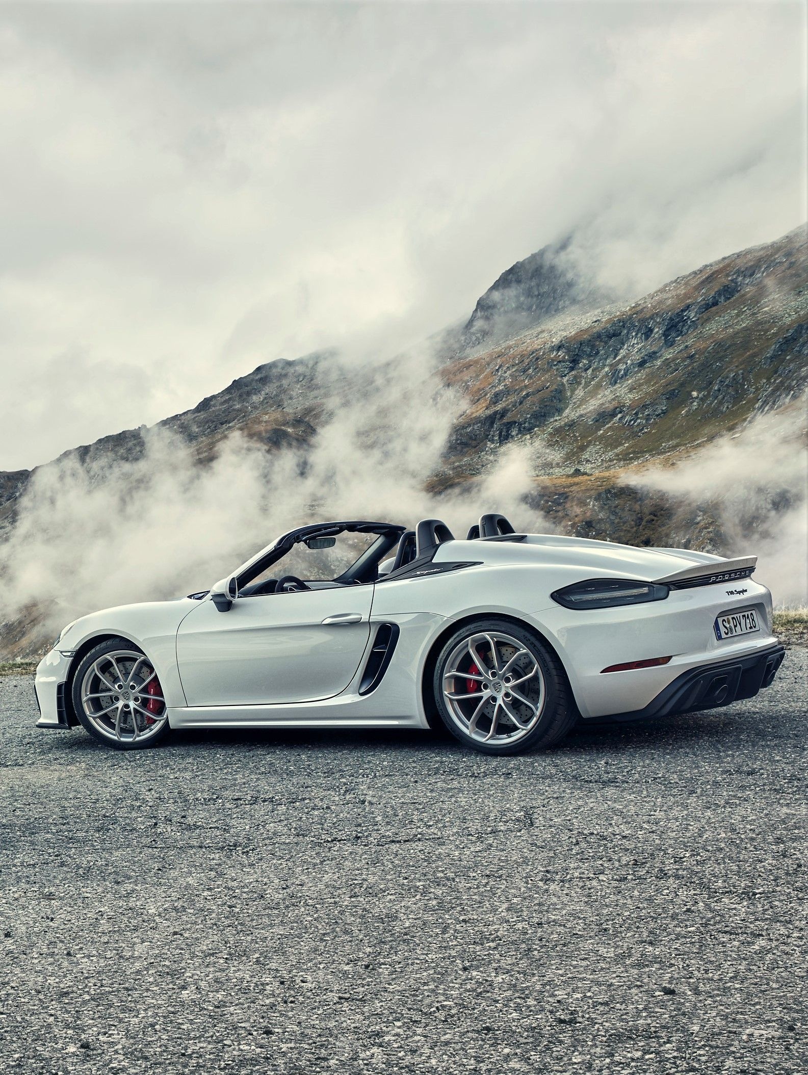 Porsche 718, Spyder edition, HD wallpapers, Automotive excellence, 1590x2110 HD Phone
