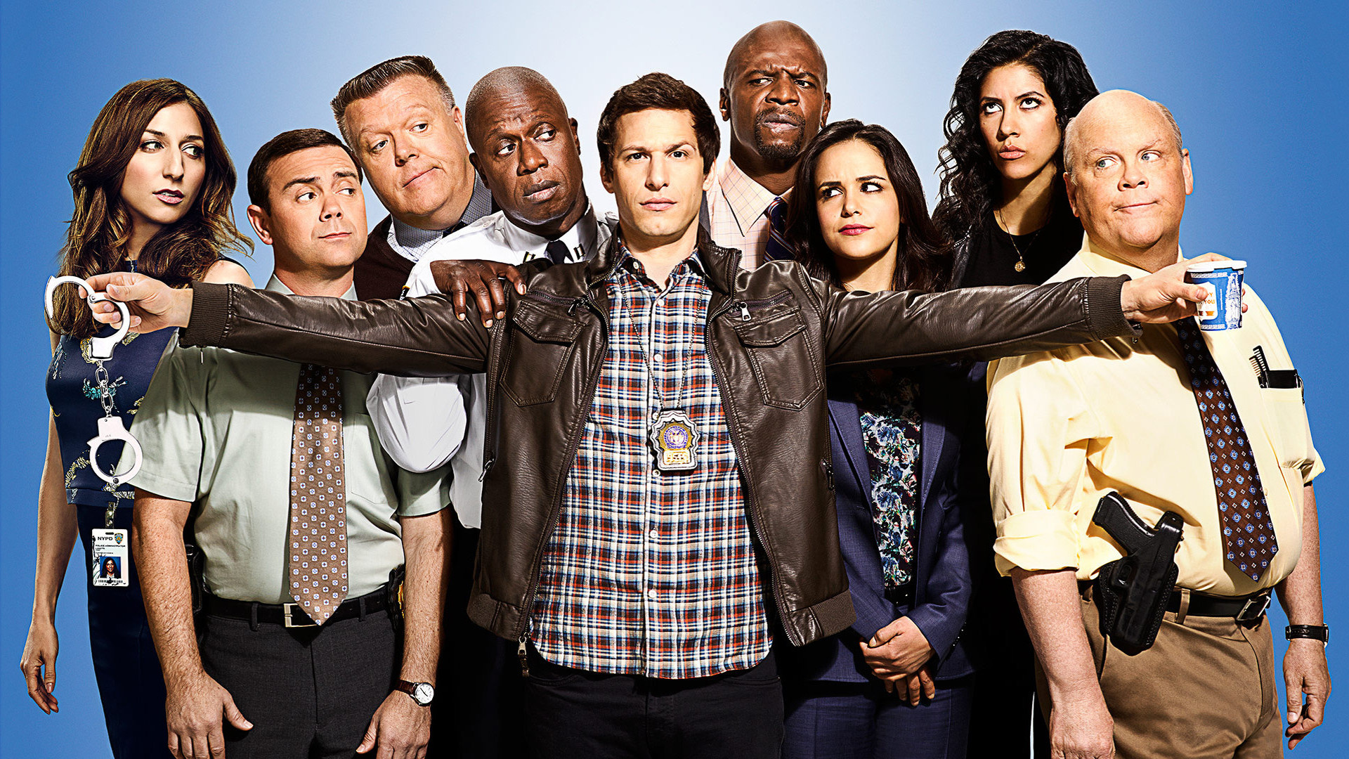 Brooklyn Nine-Nine (TV Series): The highest-rated live-action comedy series on Fox. 1920x1080 Full HD Background.