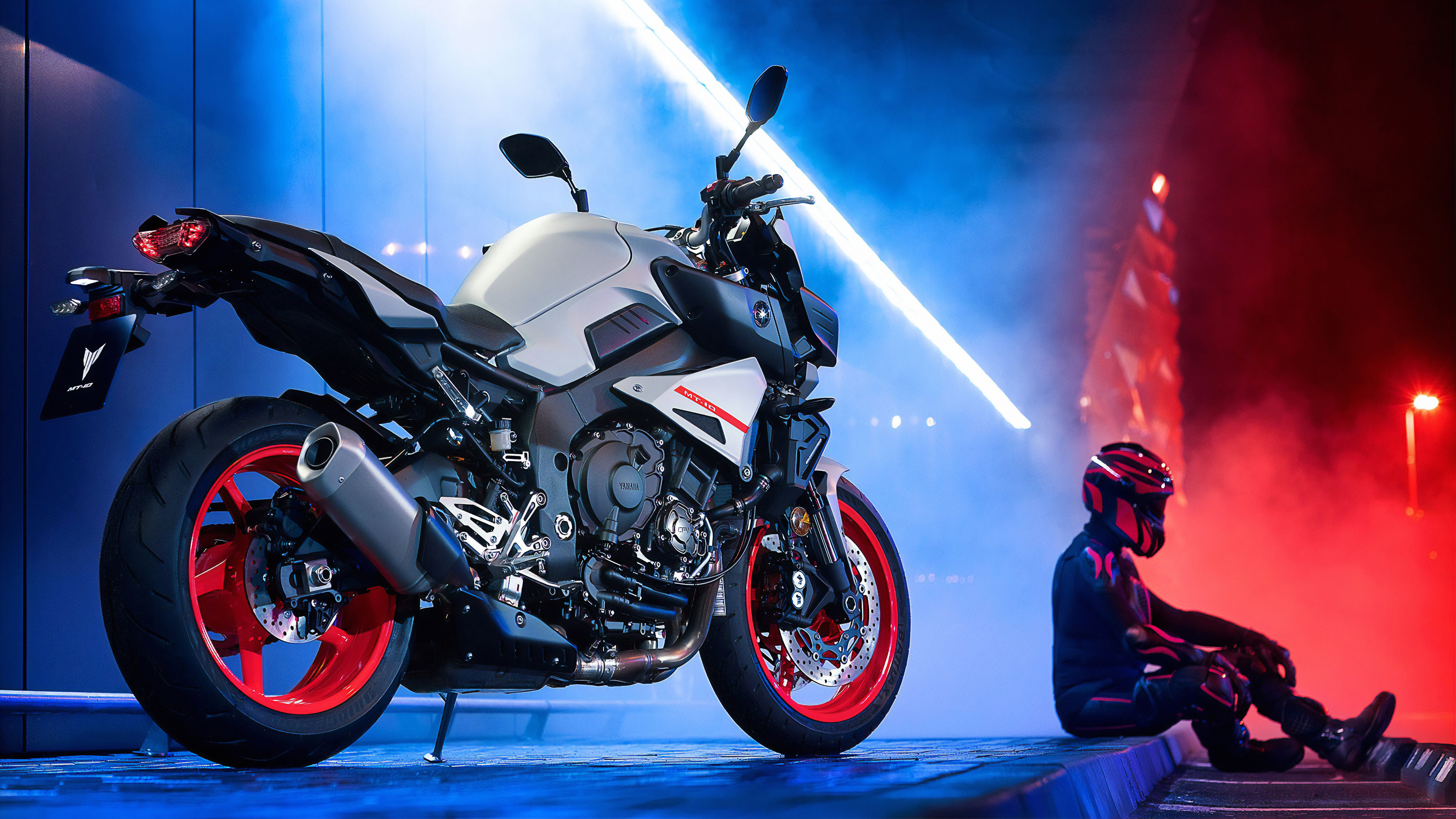 Yamaha MT-10, 2019 model, HD bikes, Exciting backgrounds, 3840x2160 4K Desktop