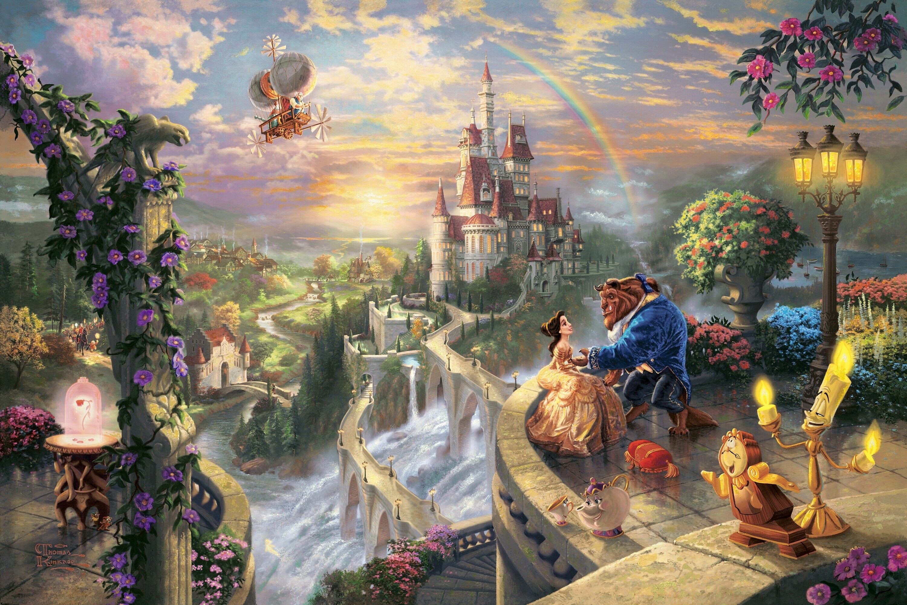Beauty and the Beast: A French fairy tale about a beautiful and gentle young woman who is taken to live with a man-beast. 3000x2010 HD Background.