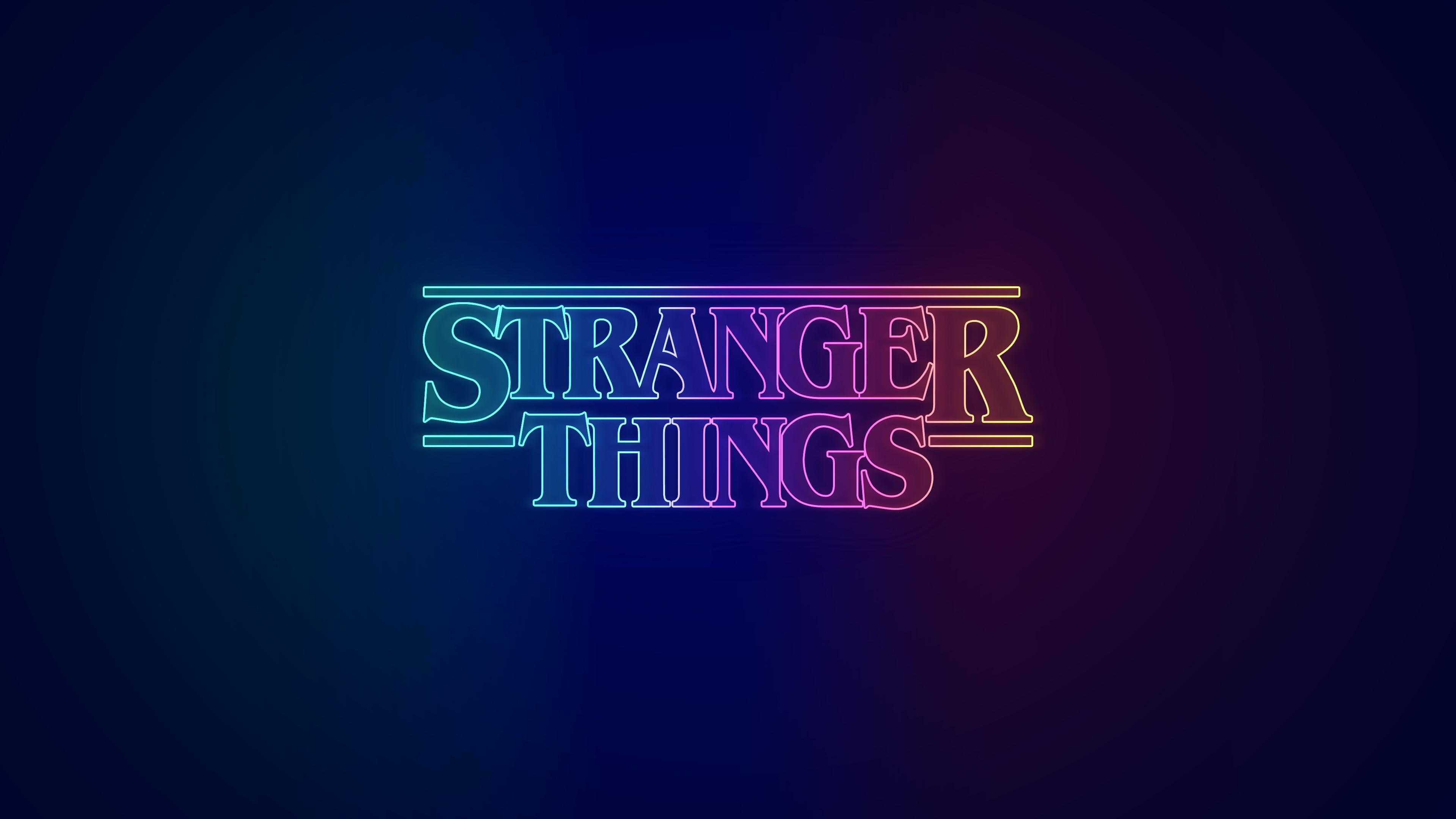 Stranger Things: An American science fiction horror drama television series. 3840x2160 4K Background.