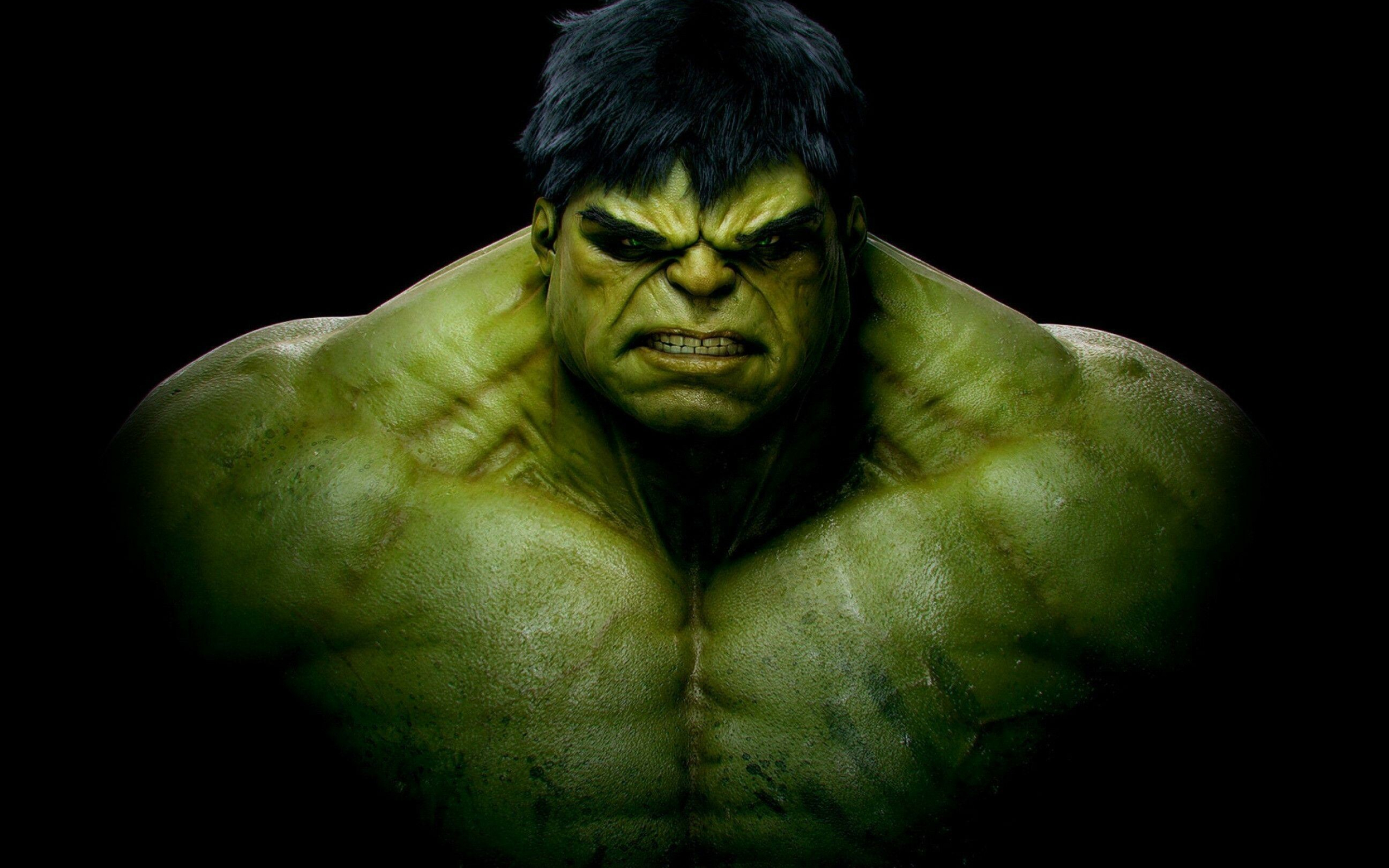 Hulk: A green-skinned, hulking, and muscular humanoid possessing a limitless degree of physical strength. 2880x1800 HD Wallpaper.