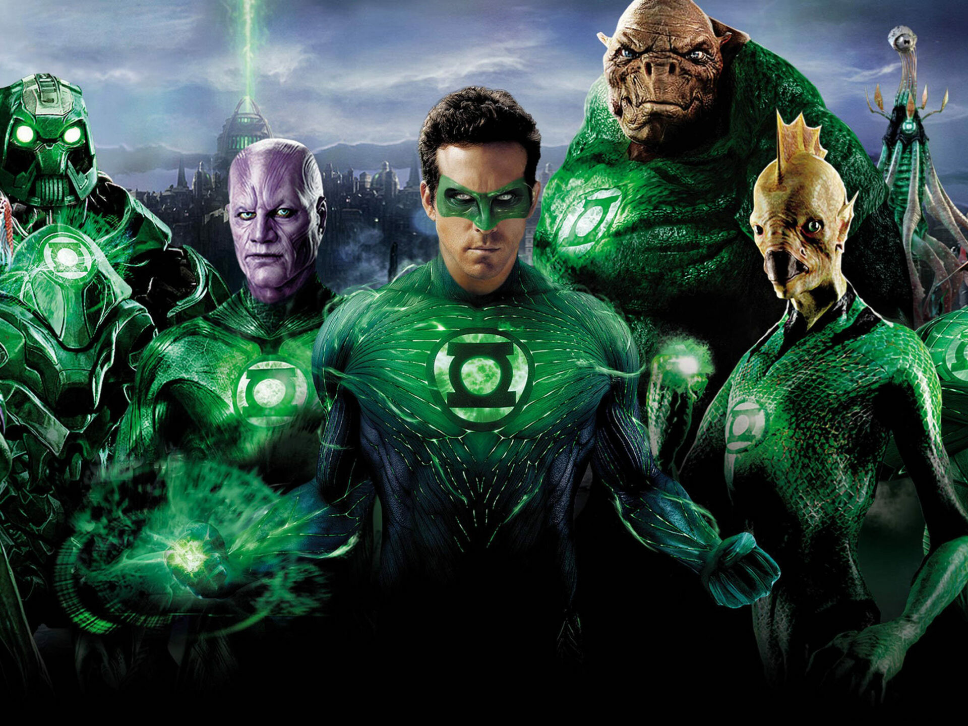Green Lantern: A 2011 American superhero film, Stars Ryan Reynolds, Blake Lively, Peter Sarsgaard. 1920x1440 HD Wallpaper.