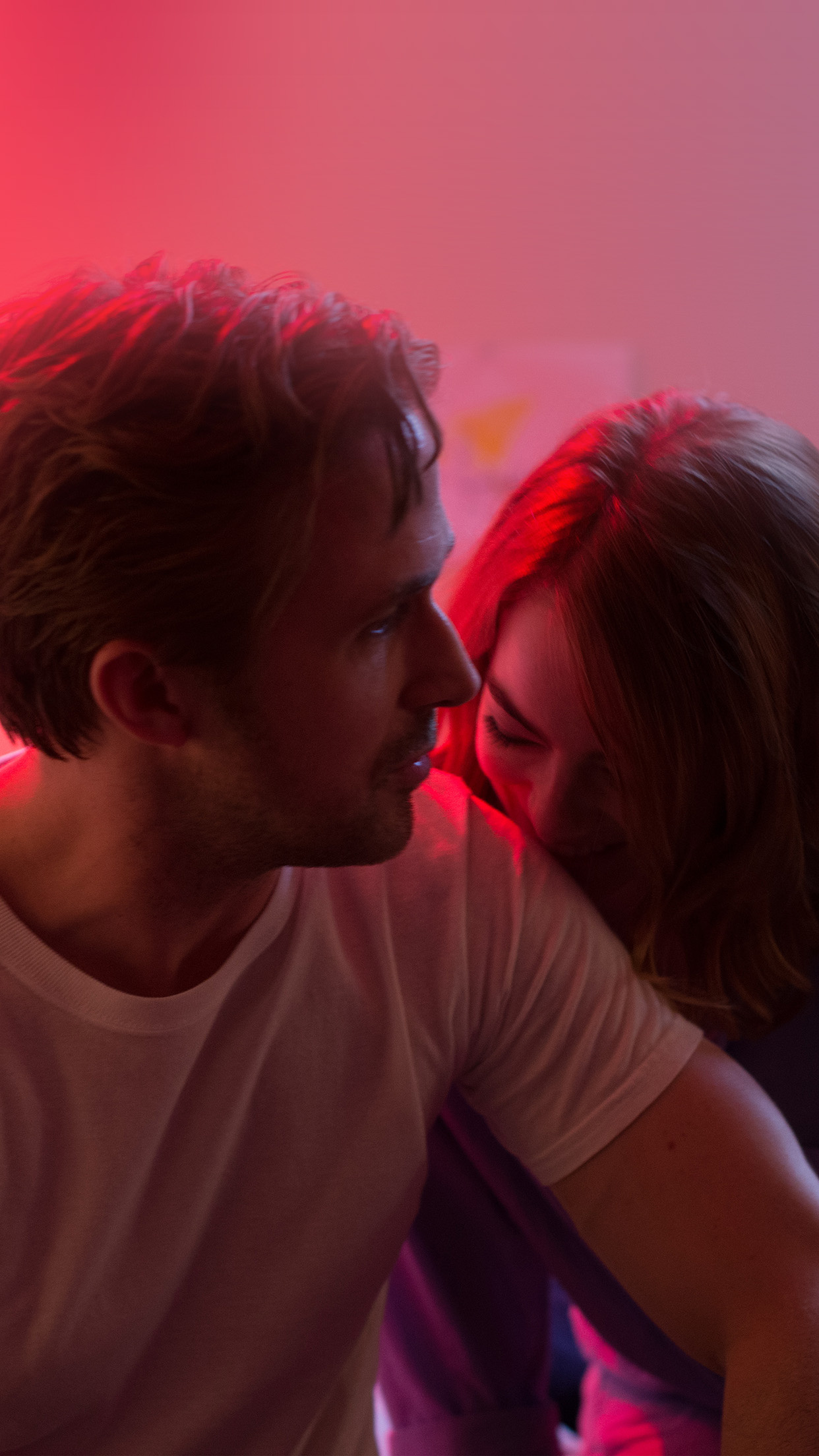Ryan Gosling, Emma Stone, film illustration, art, 1250x2210 HD Handy