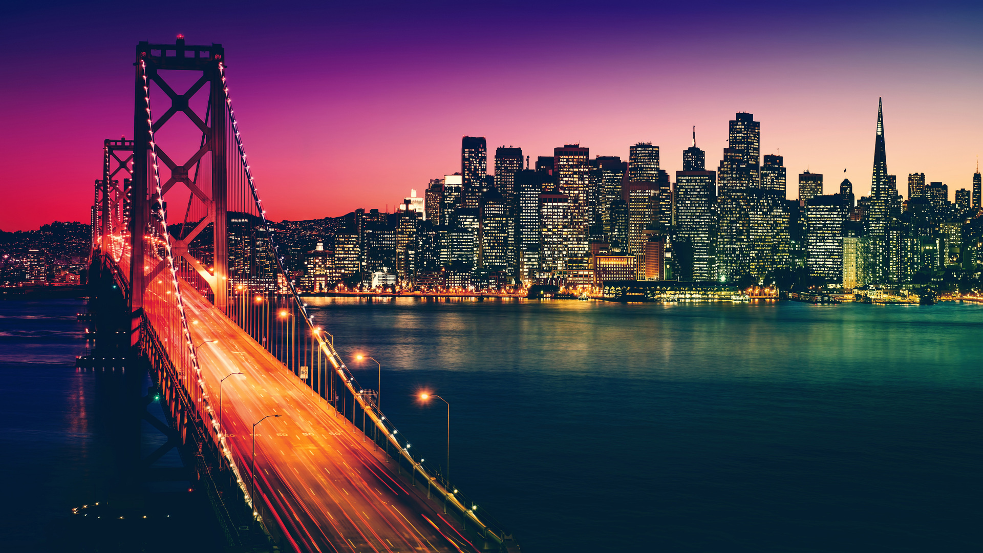 San Francisco California, Cityscape skyline, Urban aesthetics, High-definition backgrounds, 1920x1080 Full HD Desktop