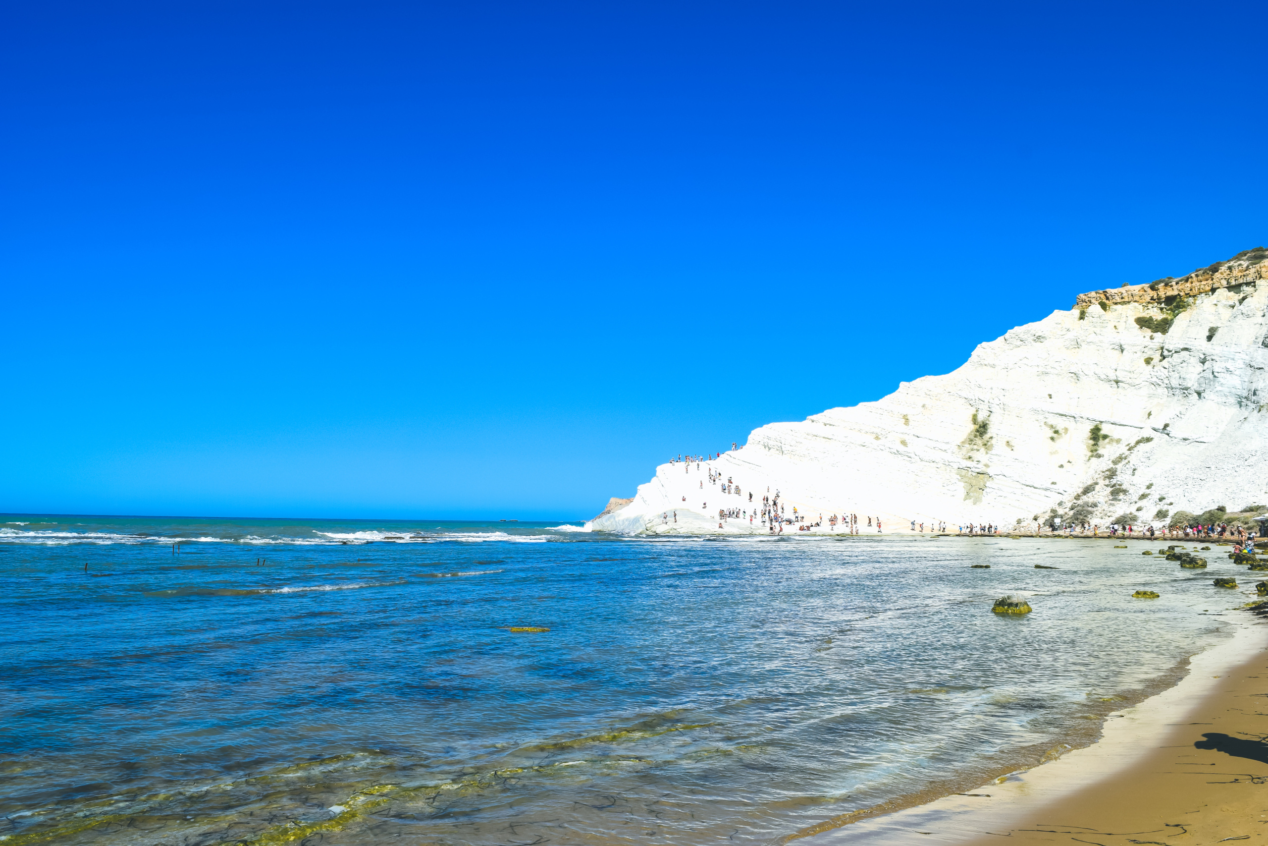 Sicily's gem, Must-see beach, Striking Scala dei Turchi, Svadore travel, 2560x1710 HD Desktop
