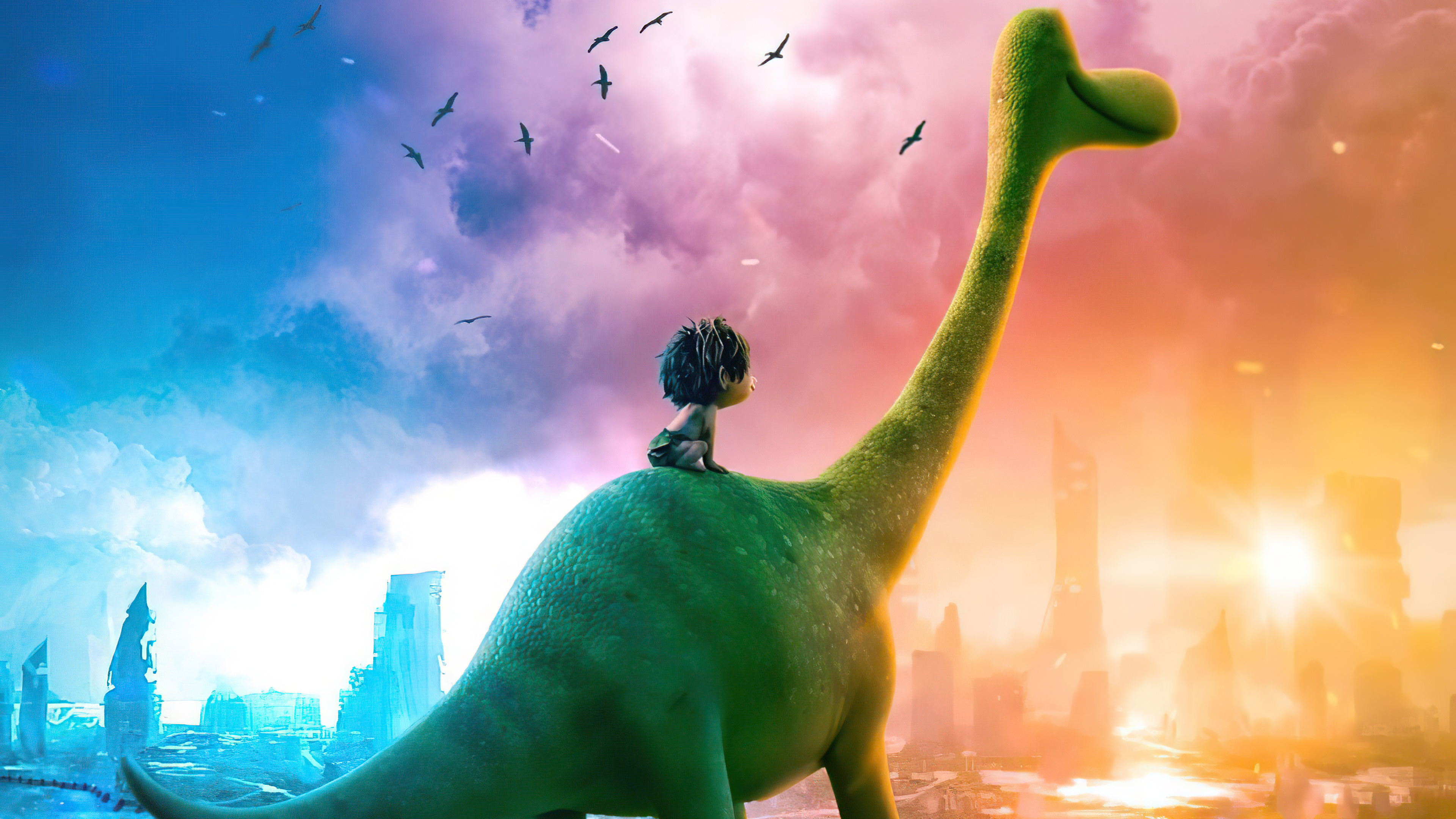 Good Dinosaur, Dino in 2047, 4K wallpapers, 3840x2160 4K Desktop