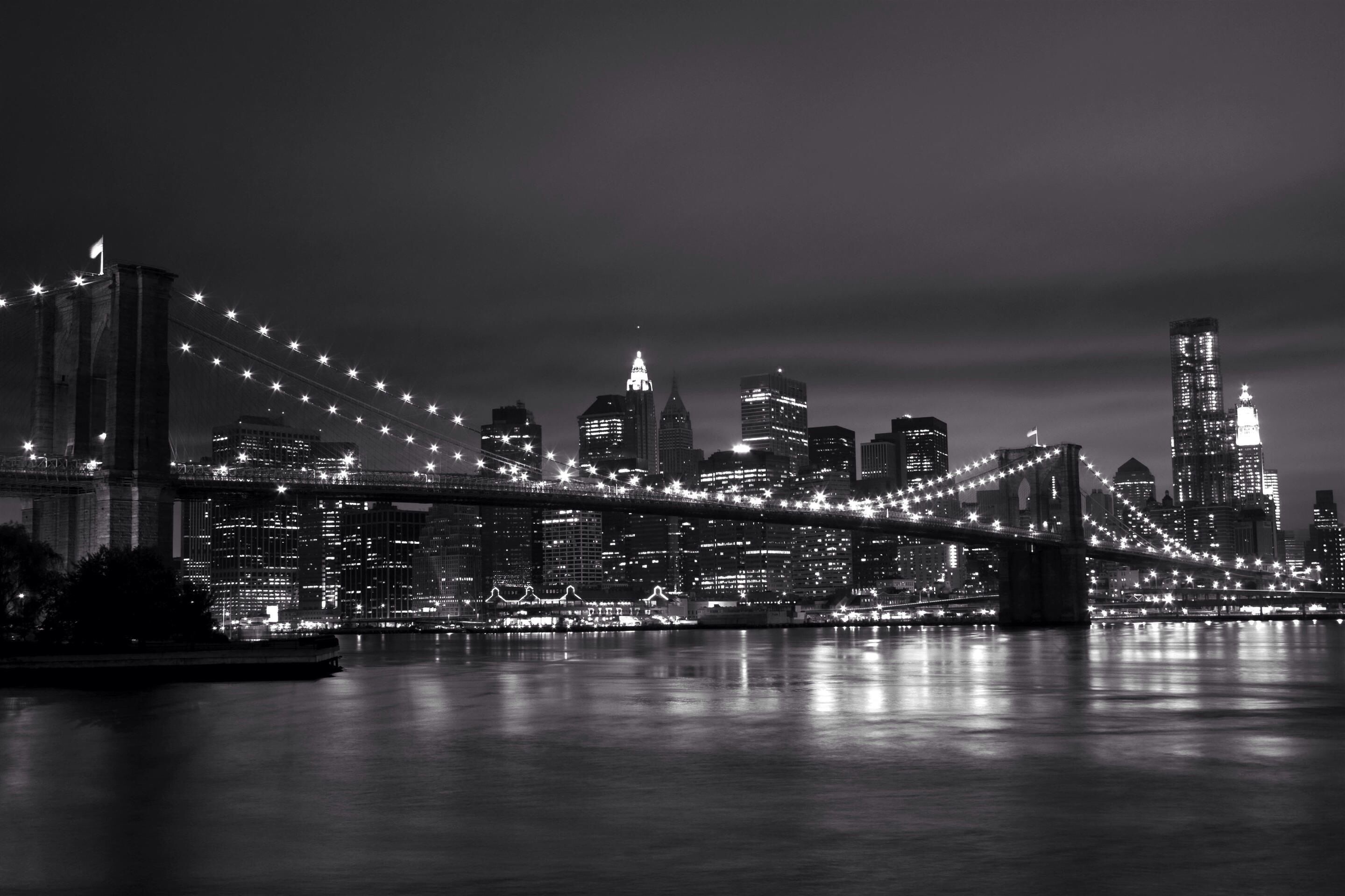 New York Black and White, Travels, iPhone Wallpaper, Night City, 2880x1920 HD Desktop