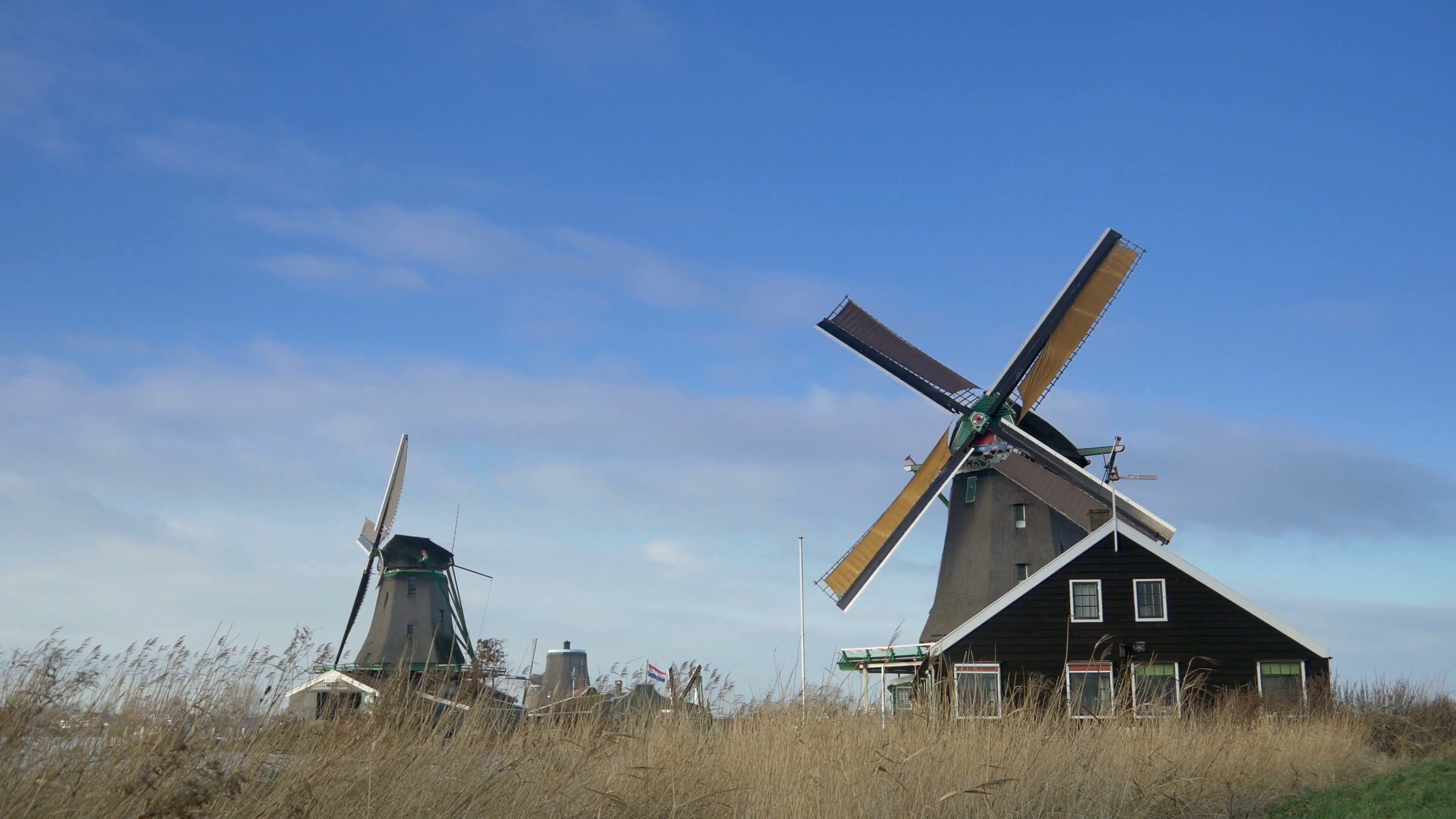 Windmills at Kinderdijk, Travels, Nederlands, 3840x2160 4K Desktop