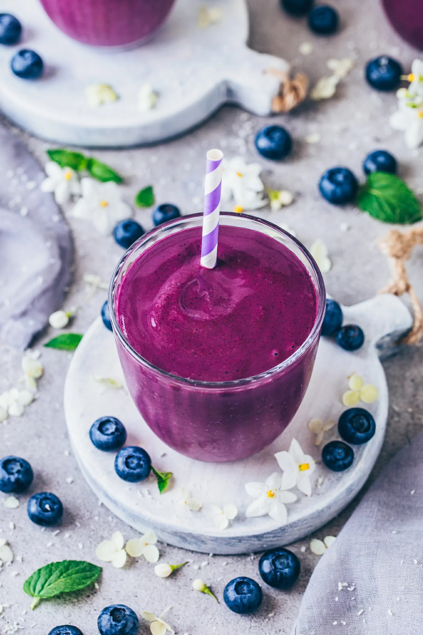 Vegan blueberry smoothie, Simple and healthy recipe, Creamy and refreshing, Perfect for breakfast, 1370x2050 HD Phone