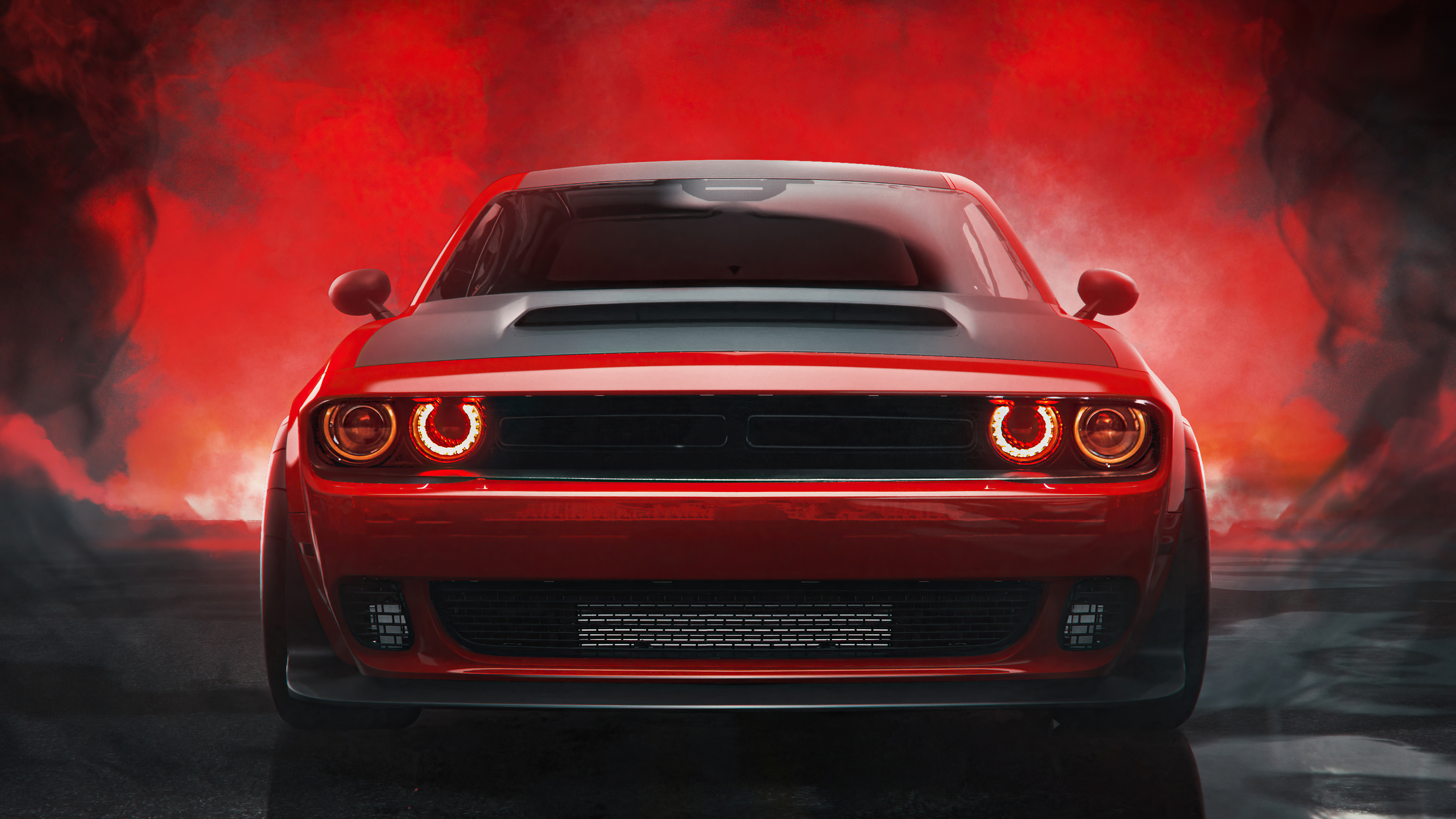 Dodge, 2021 Challenger, Muscle car, 3840x2160 4K Desktop