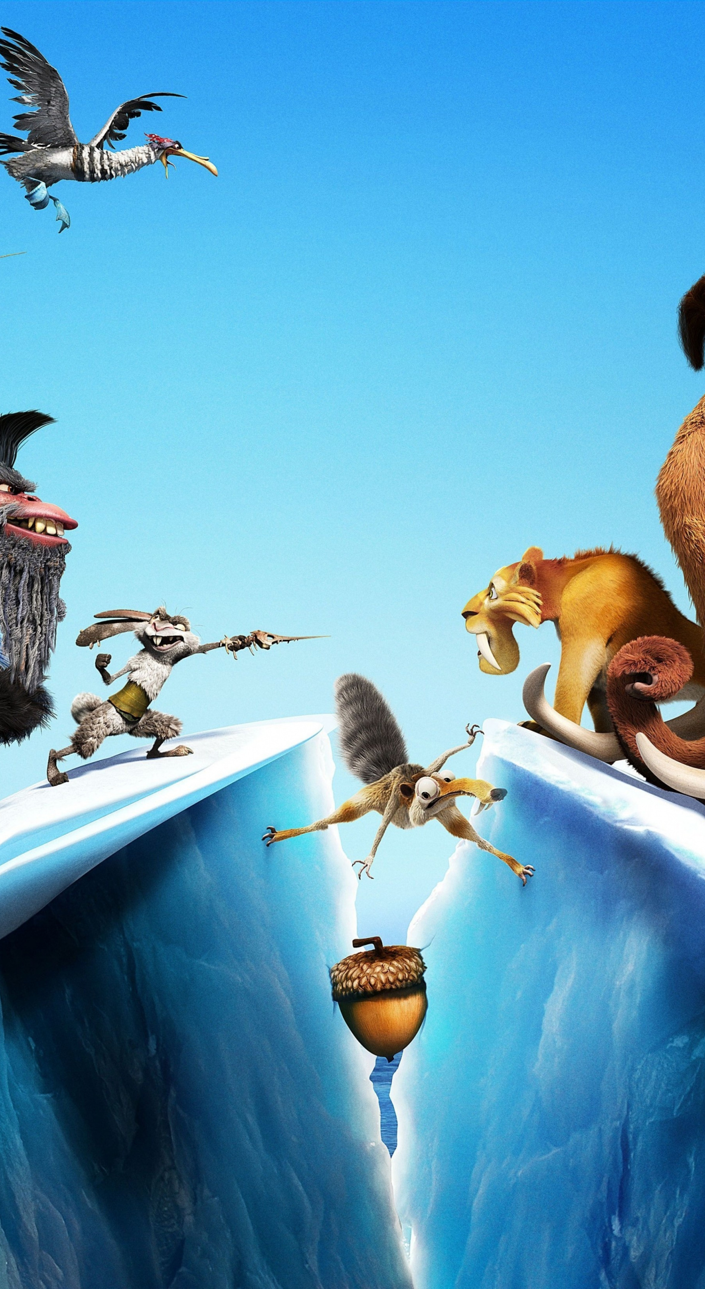 Ice Age, Continental drift, Movie animation wallpaper, Samsung galaxy, 1440x2630 HD Handy