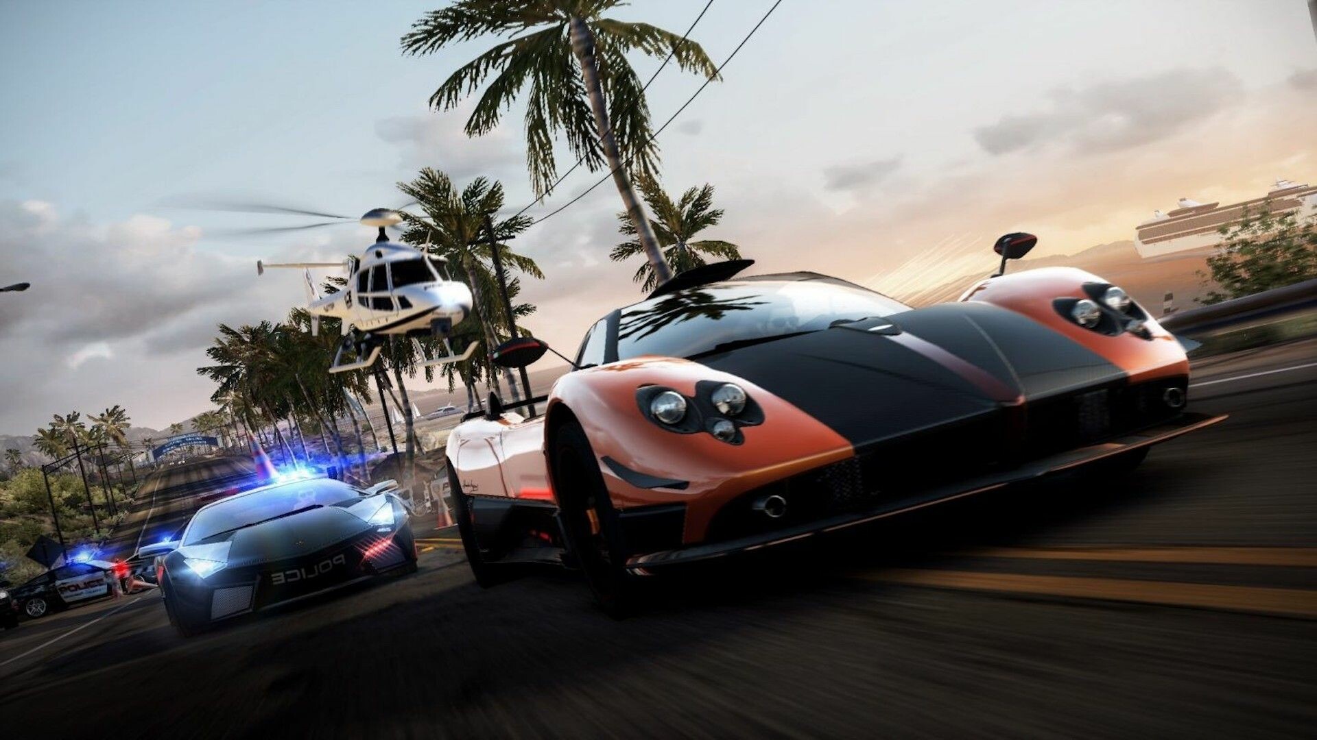 Need for Speed Hot Pursuit Remastered: The game's graphics engine is based on the "Chameleon" engine. 1920x1080 Full HD Background.