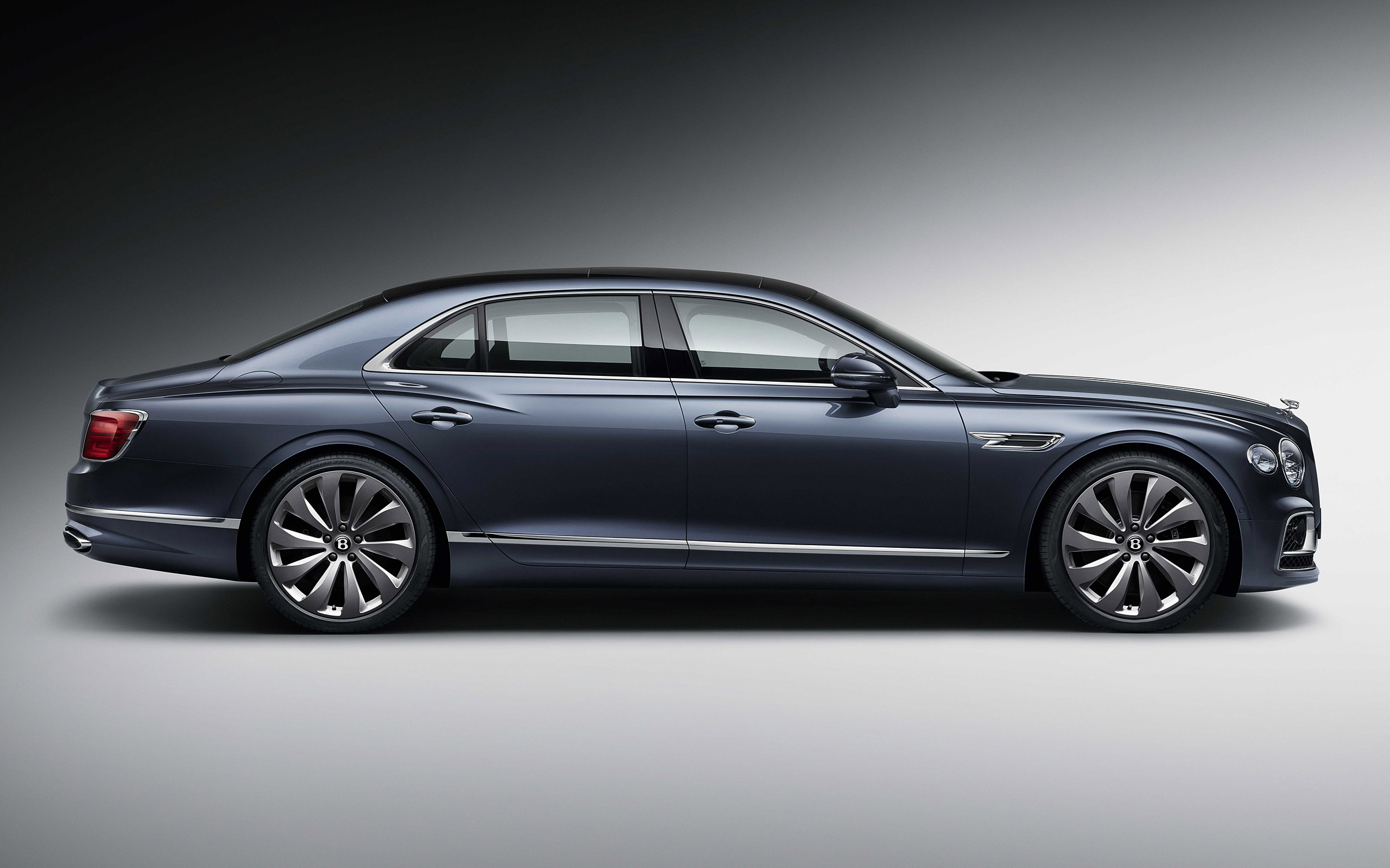 Bentley Flying Spur, Gray luxury sedan, British elegance, Sophisticated design, 2560x1600 HD Desktop