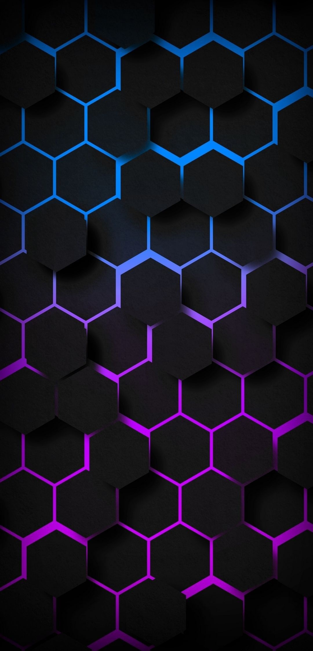 Phone wallpaper design, Android wallpaper inspiration, Smartphone background, Hexagon theme, 1080x2250 HD Handy