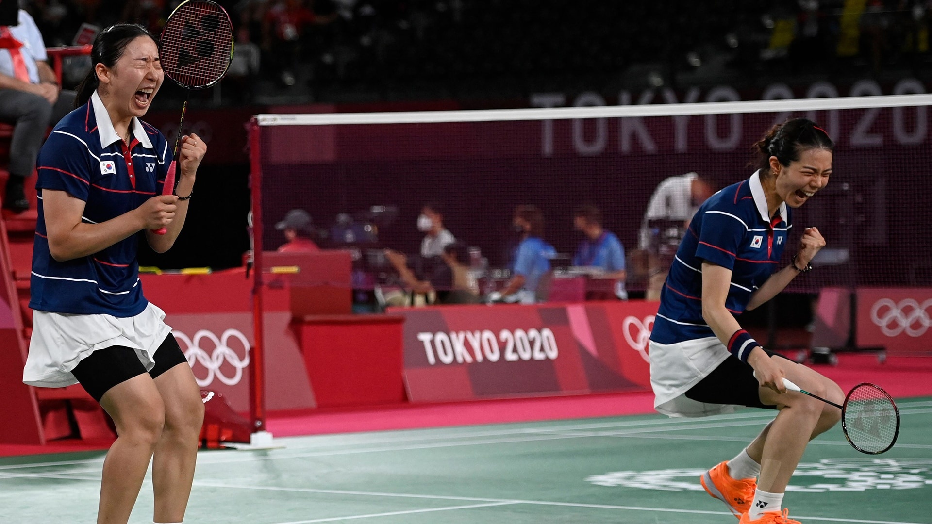 Kong Hee-yong, Badminton doubles, South Korea-Japan, Semifinal berth, 1920x1080 Full HD Desktop