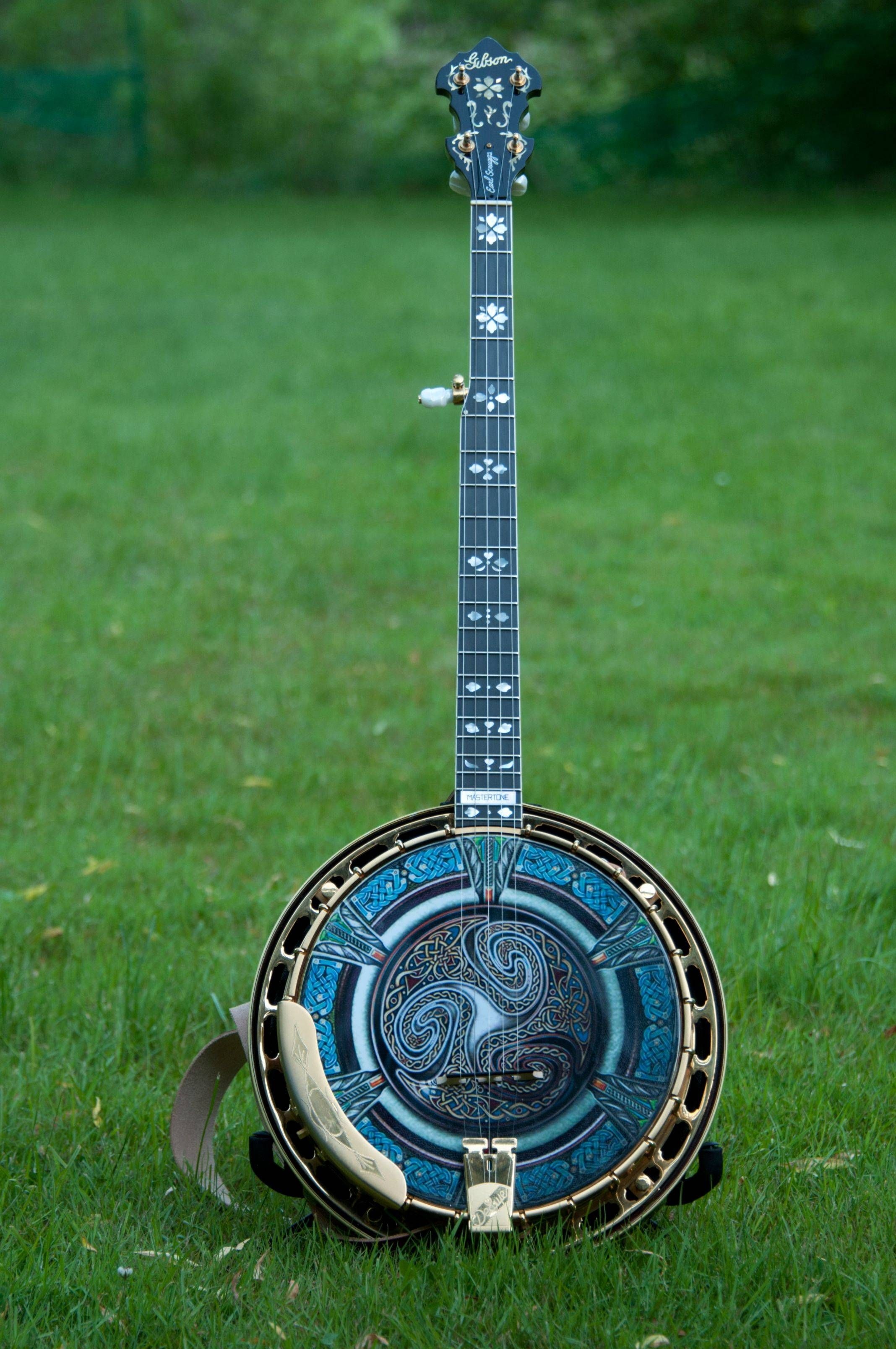 Banjo: Bluegrass music, Folk instruments, A stringed musical instrument with a drumlike body. 2140x3220 HD Wallpaper.