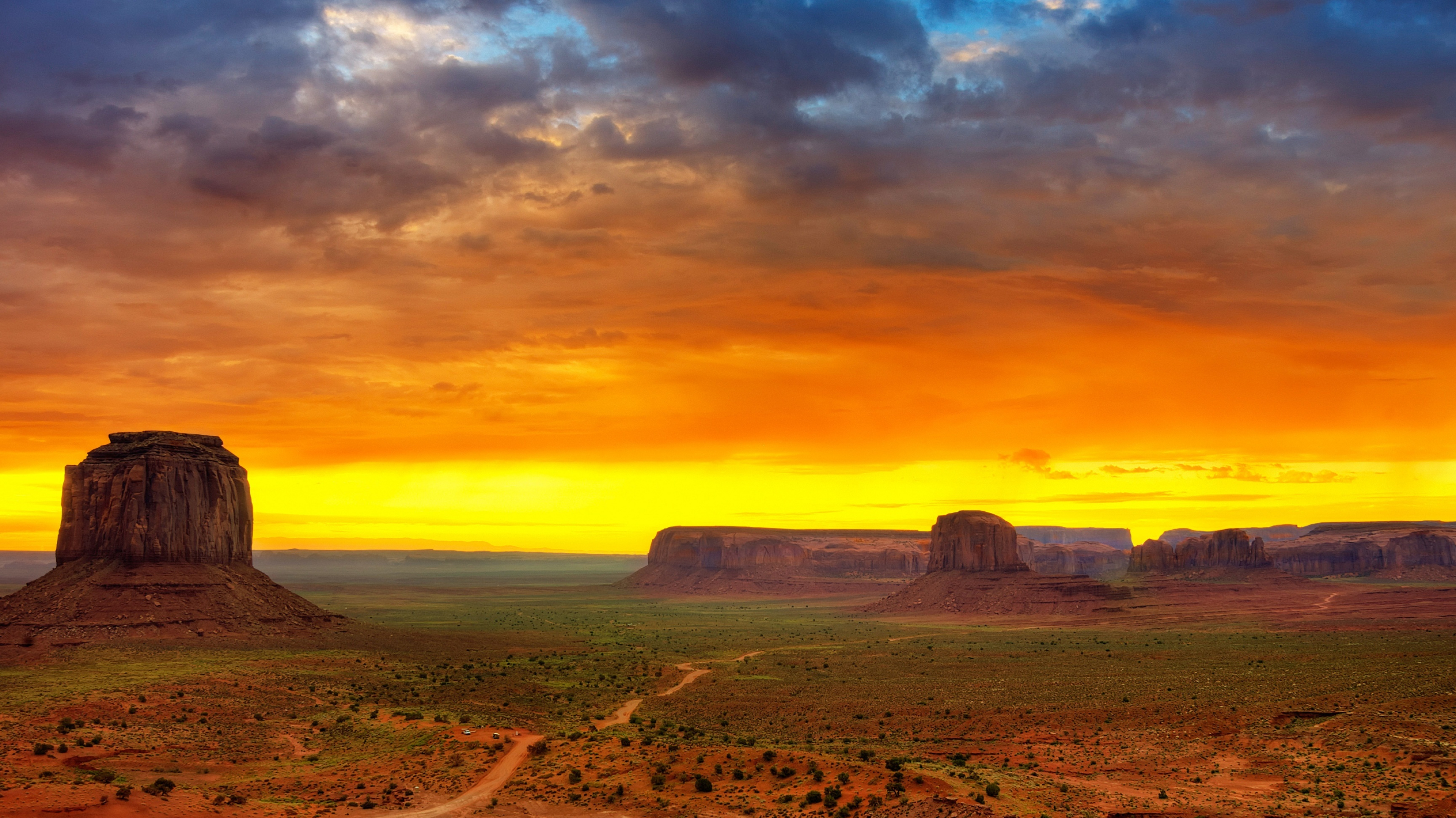 8K Monument Valley wallpapers, Top free backgrounds, High-resolution landscapes, Desert solitude, 3840x2160 4K Desktop