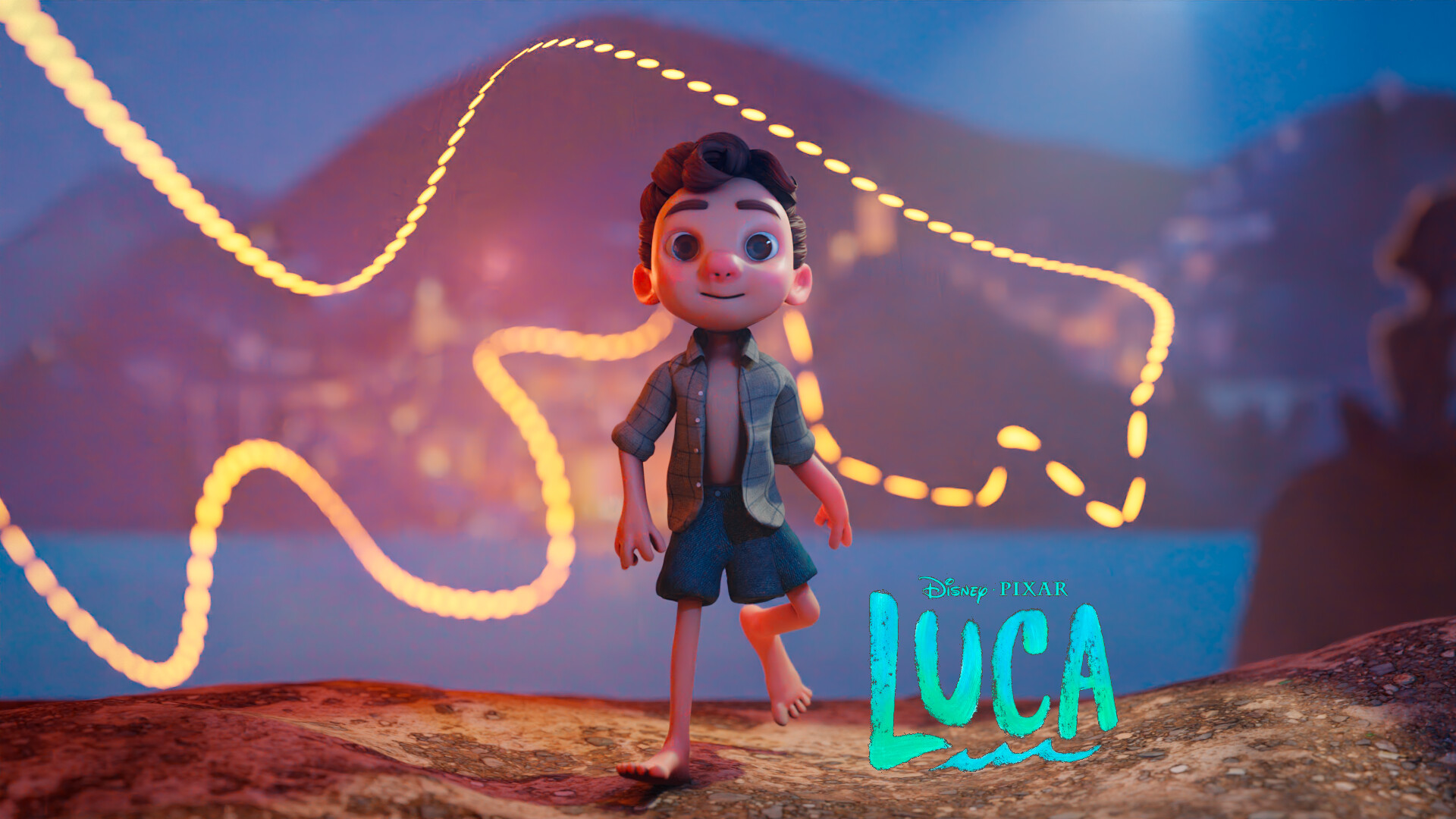 Luca: Pixar, A 13-year-old boy who also happens to be a sea monster. 1920x1080 Full HD Wallpaper.