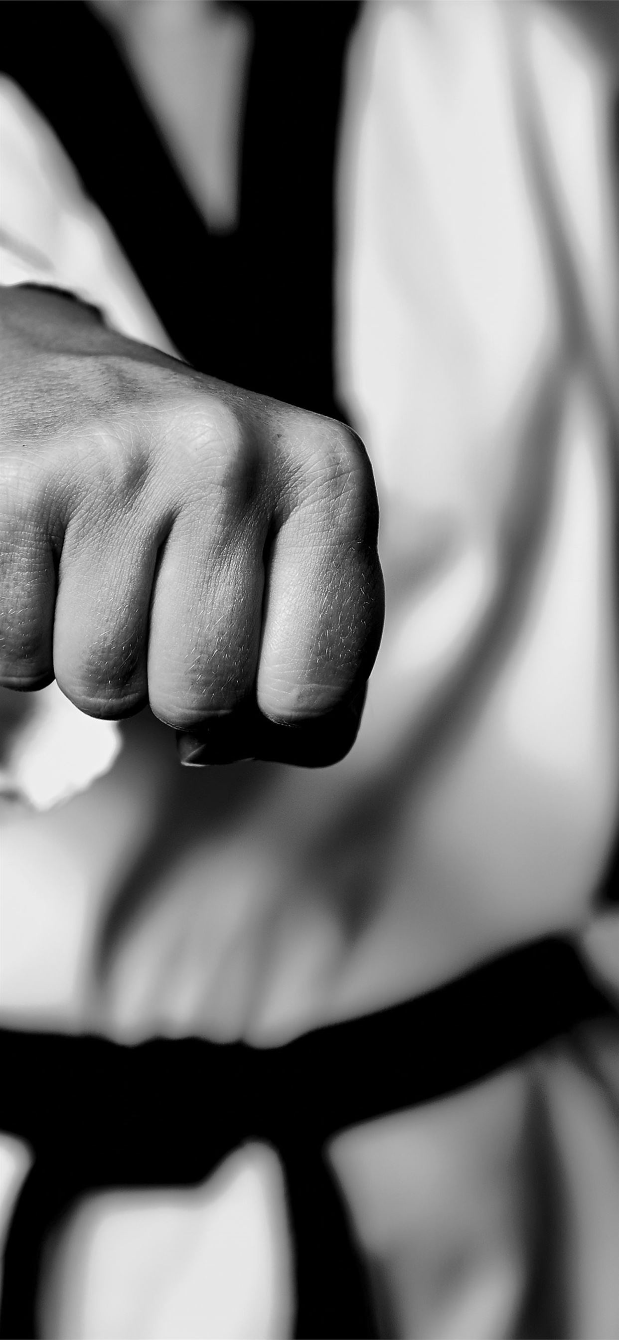 Martial Art: Forming a firm fist in Taekwondo, Jumeok. 1250x2690 HD Background.