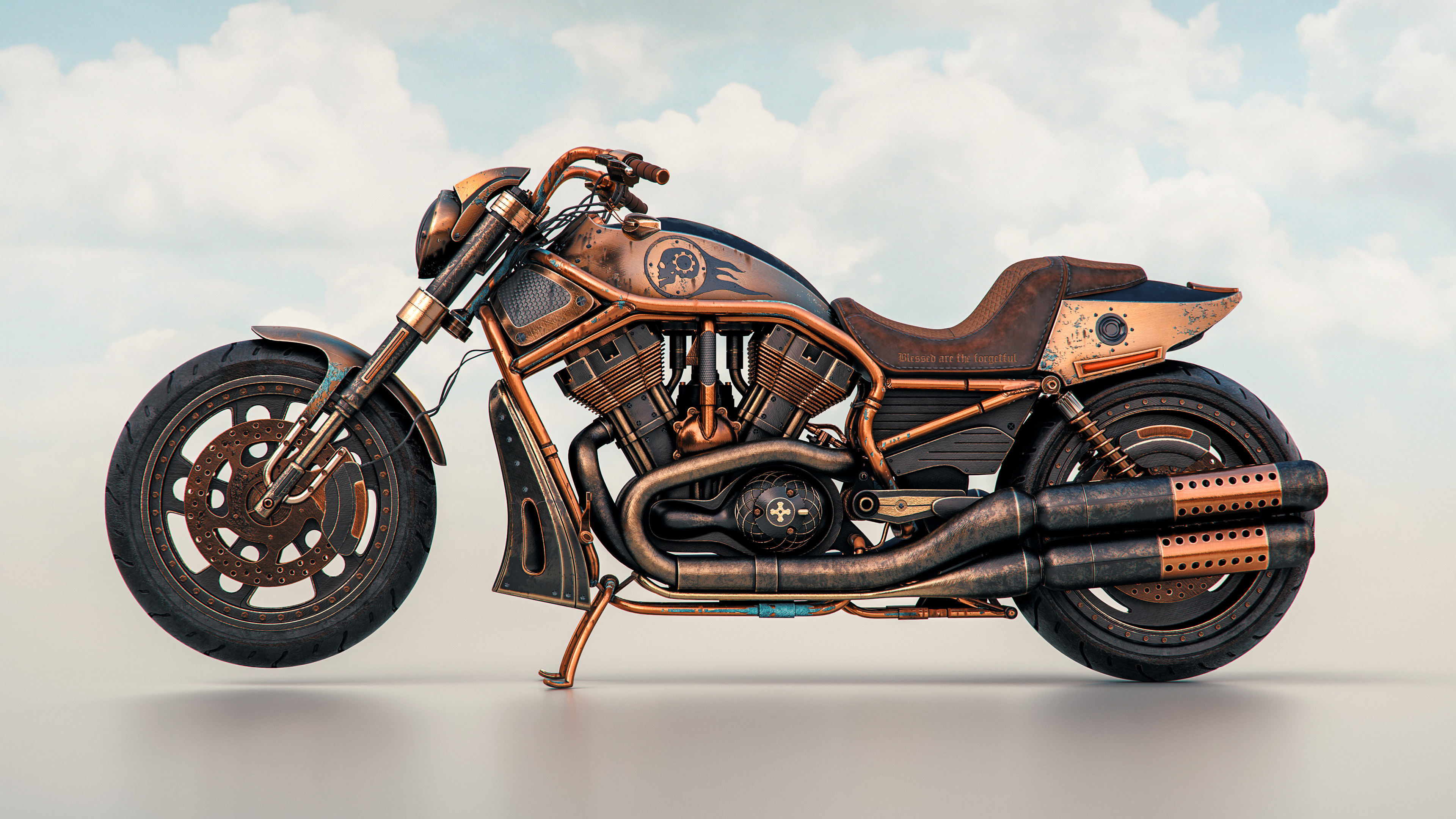 Copper, The Copper Rider, Bikes, Wallpapers, 3840x2160 4K Desktop