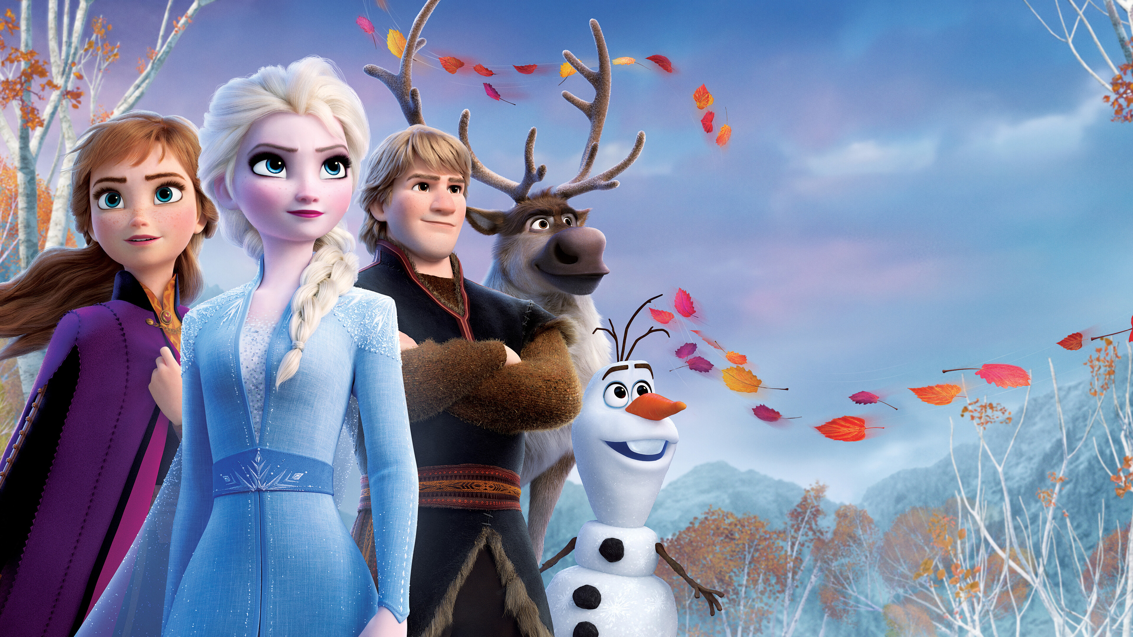Queen Anna, Frozen Animation, Frozen 2 movie, Disney, 3840x2160 4K Desktop