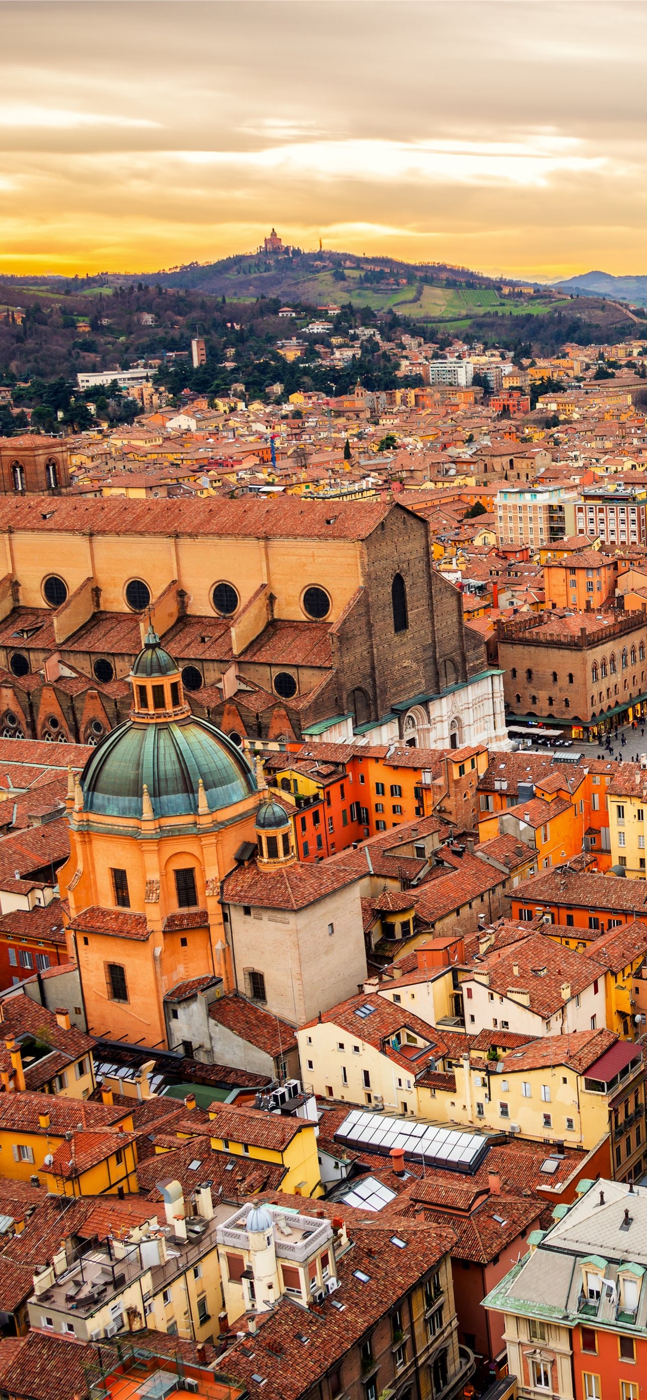 Historic architecture, Italian cuisine, Vibrant city life, Bologna travel, 1290x2780 HD Phone