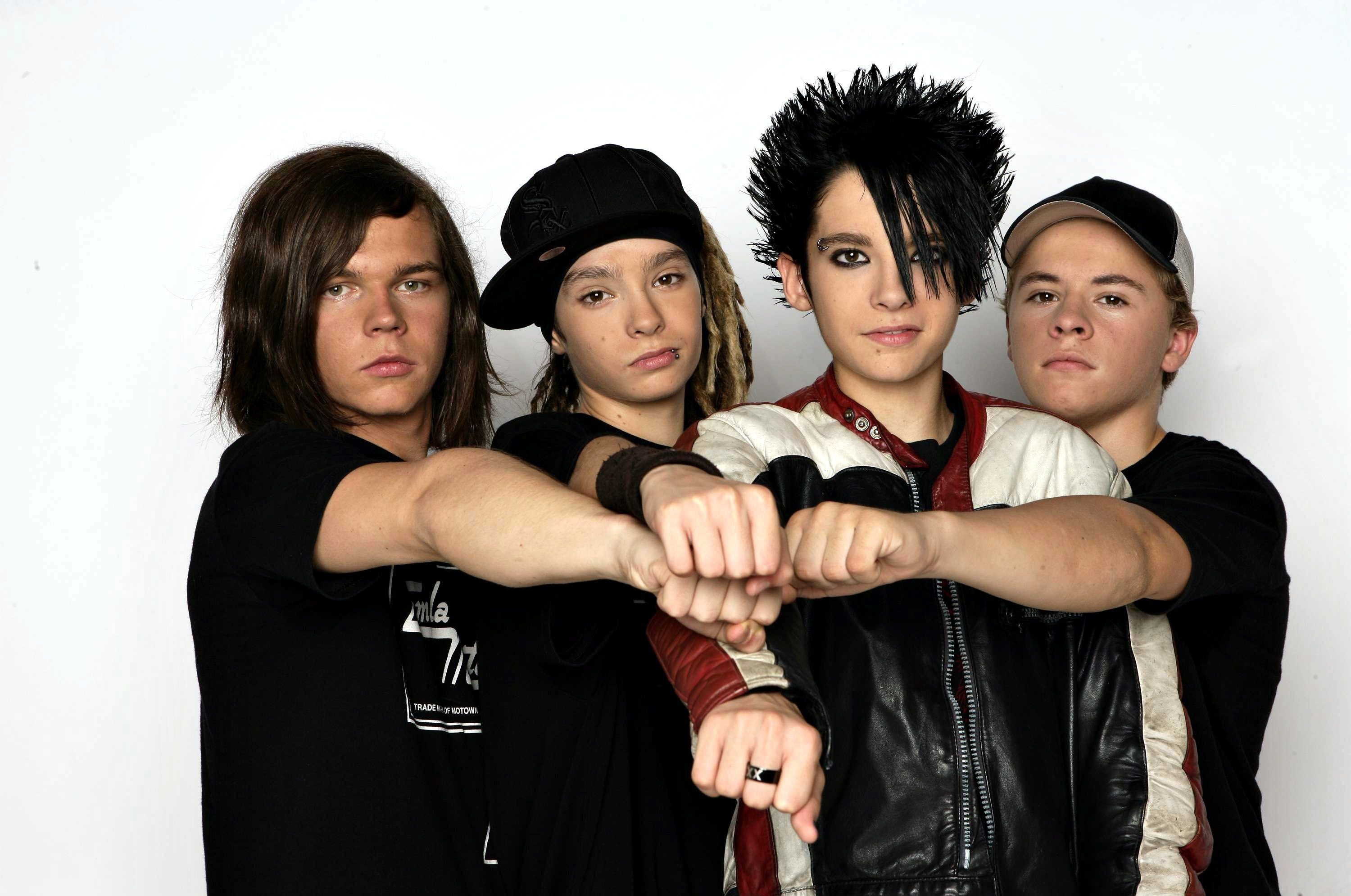 Tokio Hotel: Formed by twin brothers Bill and Tom Kaulitz, The sound encompasses multiple genres. 3000x2000 HD Background.