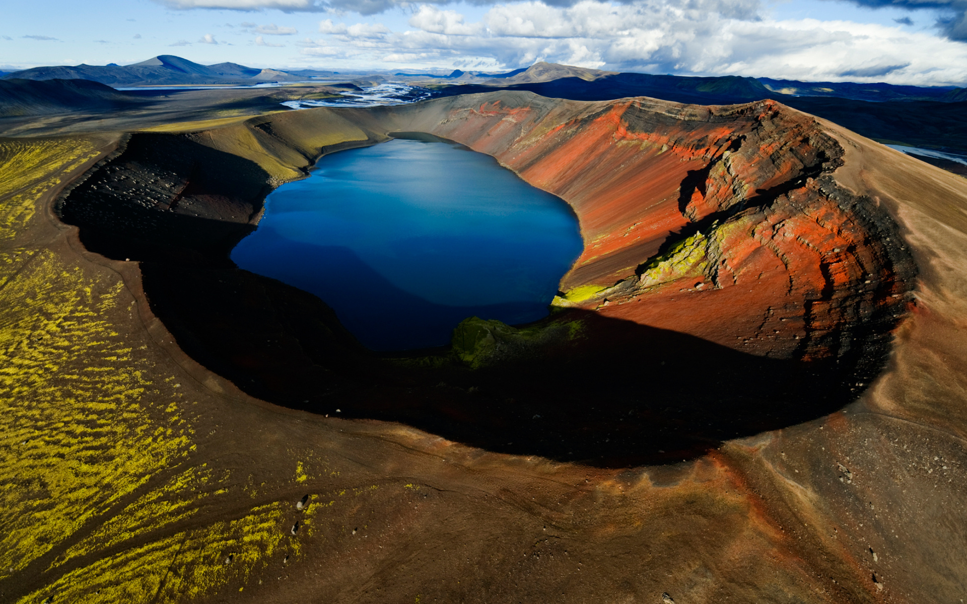 Impressive volcanic landscapes, Breath-taking vistas, Nature's geological masterpiece, Volcanic majesty, 1920x1200 HD Desktop
