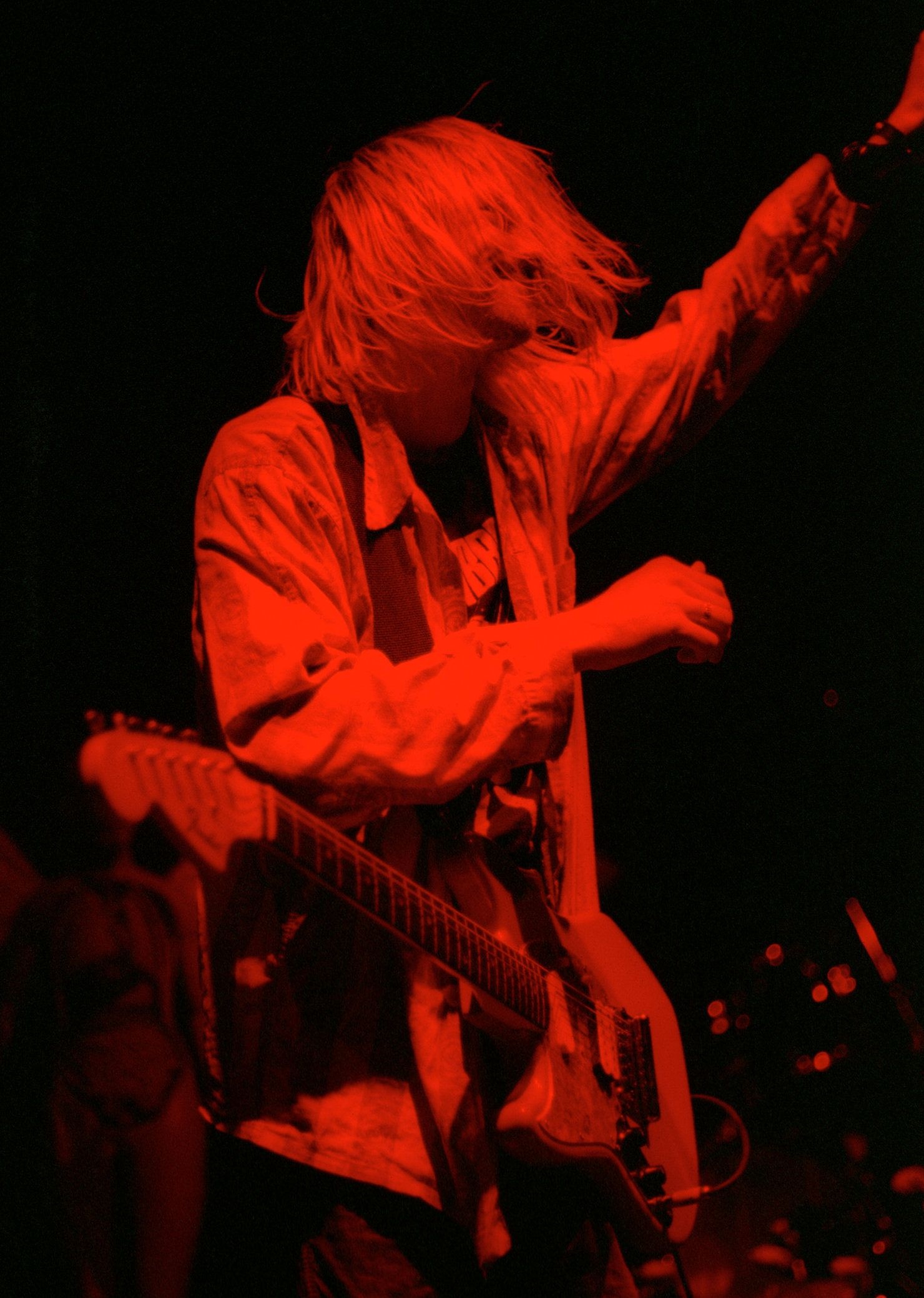 Nirvana, Live performance, James A Rhodes Arena, Akron Ohio, 1480x2080 HD Handy