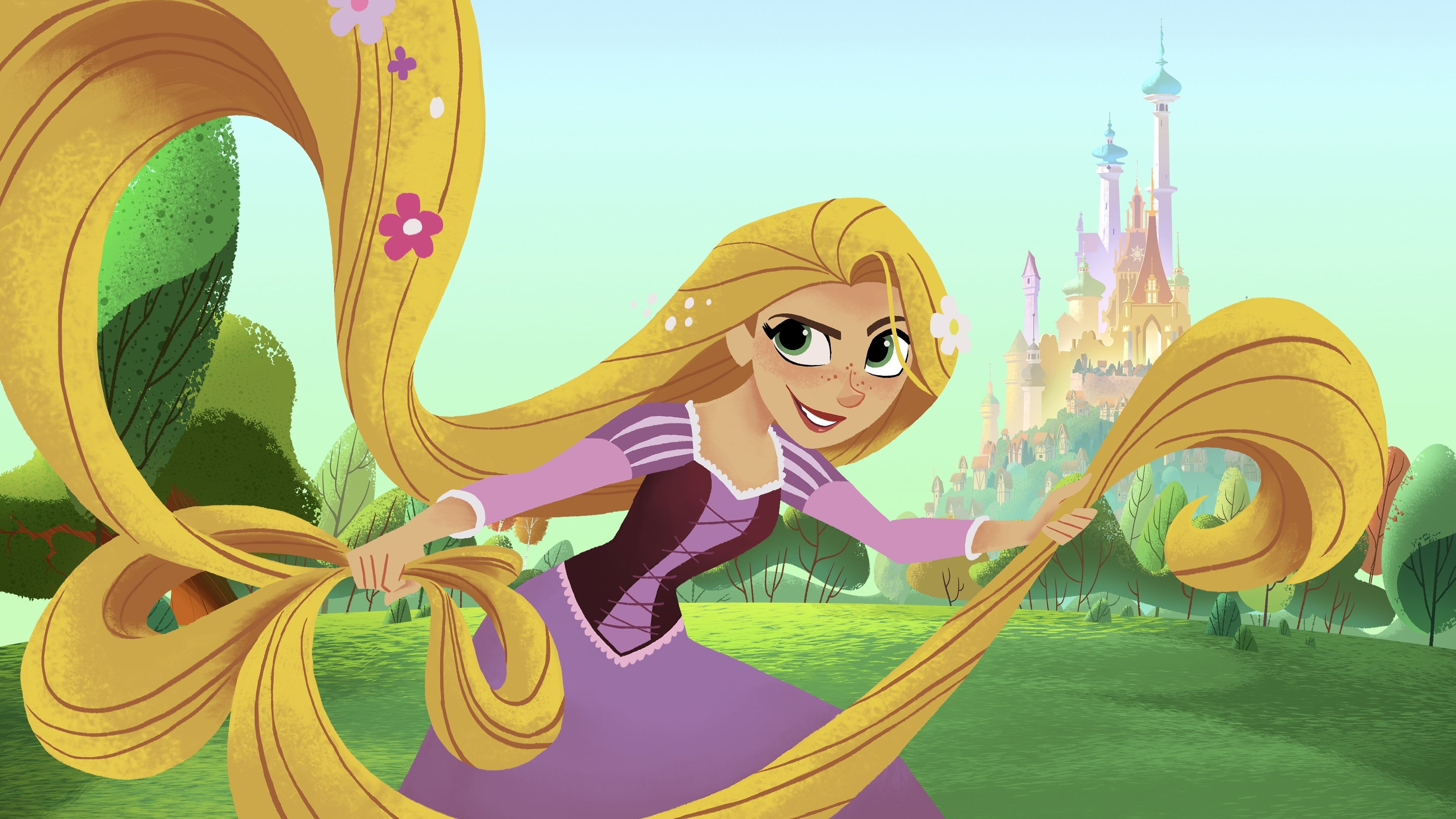 Rapunzel Animation, Tangled TV series, Backdrops, Movie Database, 3840x2160 4K Desktop