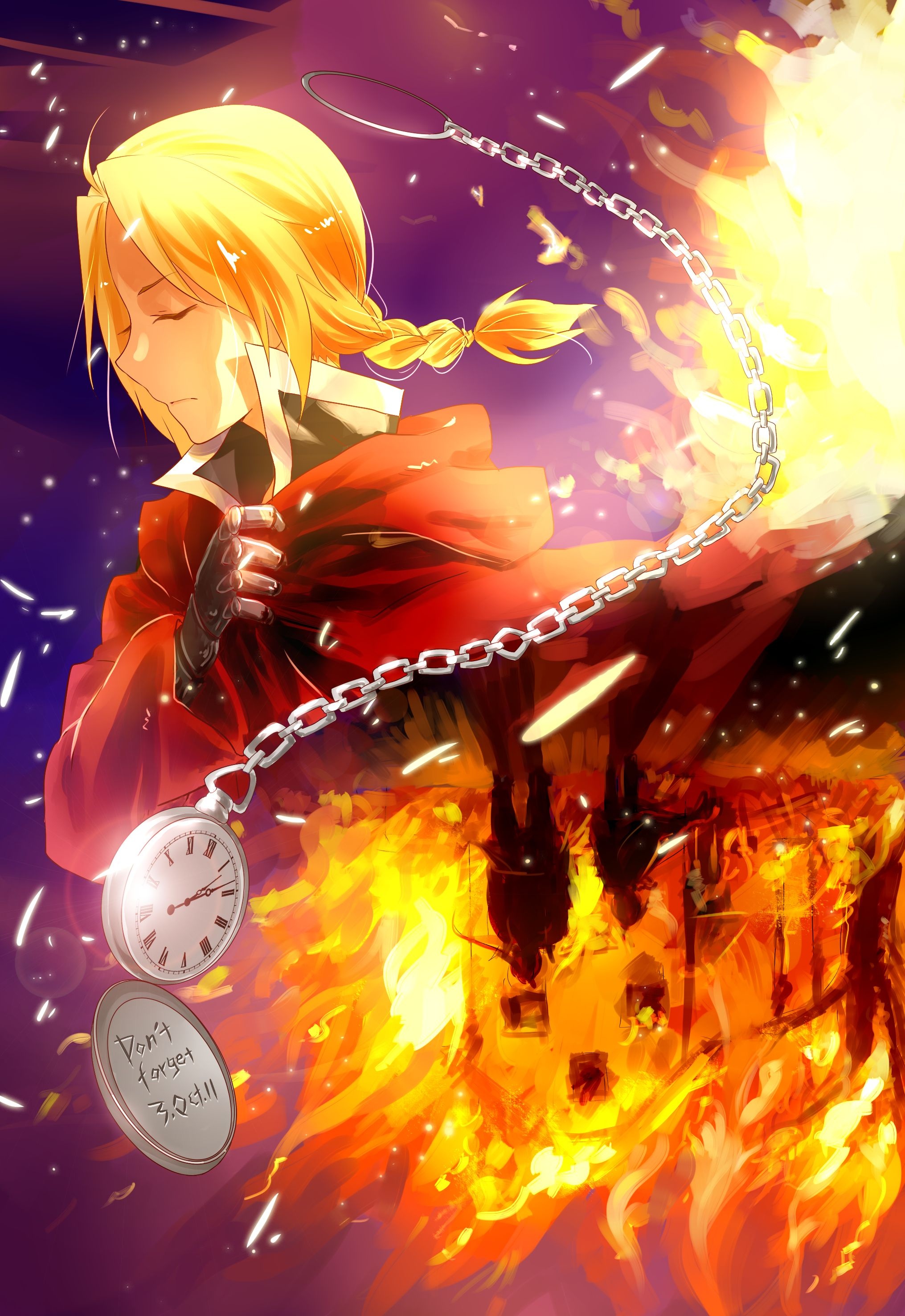 Edward Elric, Anime, Fullmetal Alchemist, Character artwork, 2040x2960 HD Phone