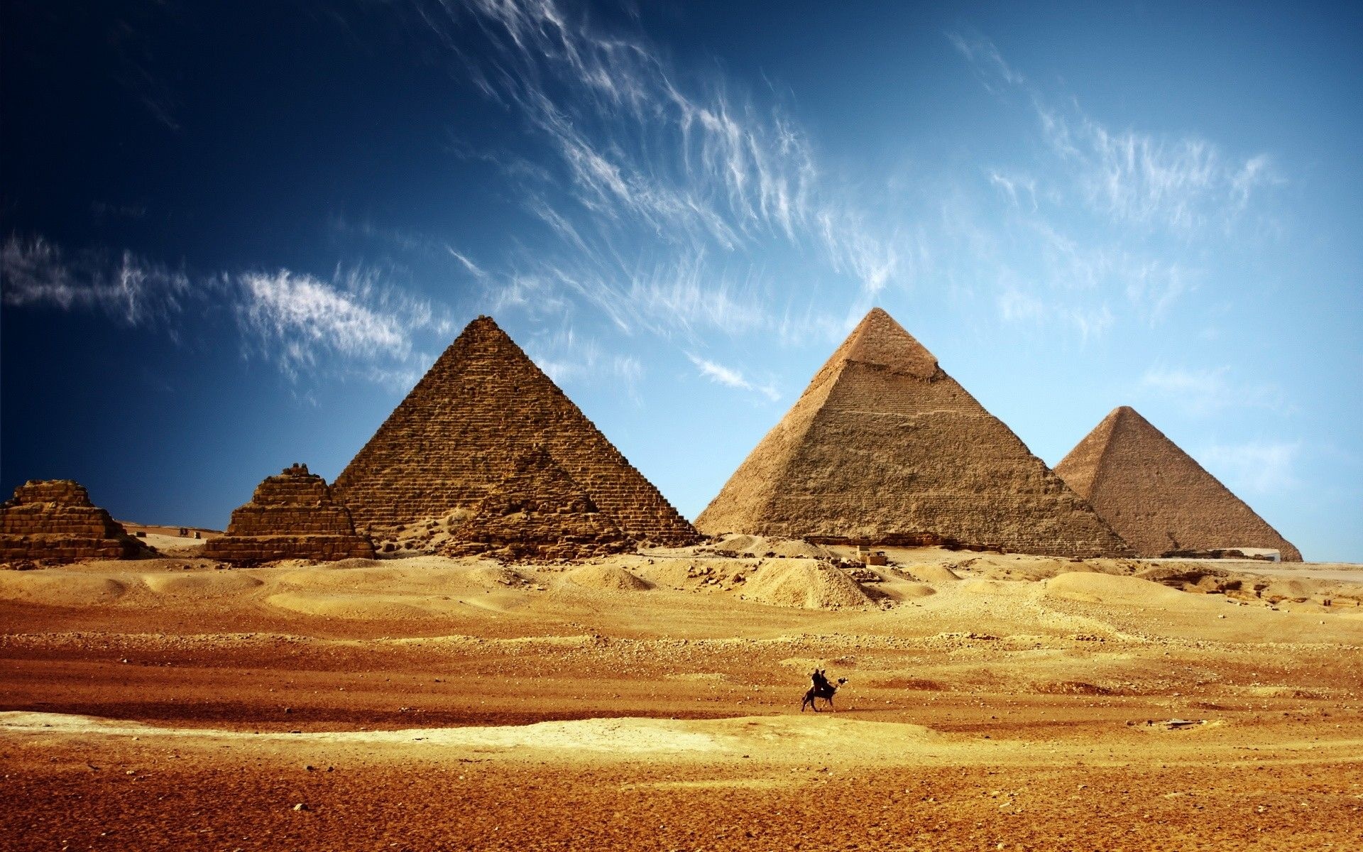 Luxor architecture, Great Pyramid, Ancient Egypt, Giza Pyramids, 1920x1200 HD Desktop