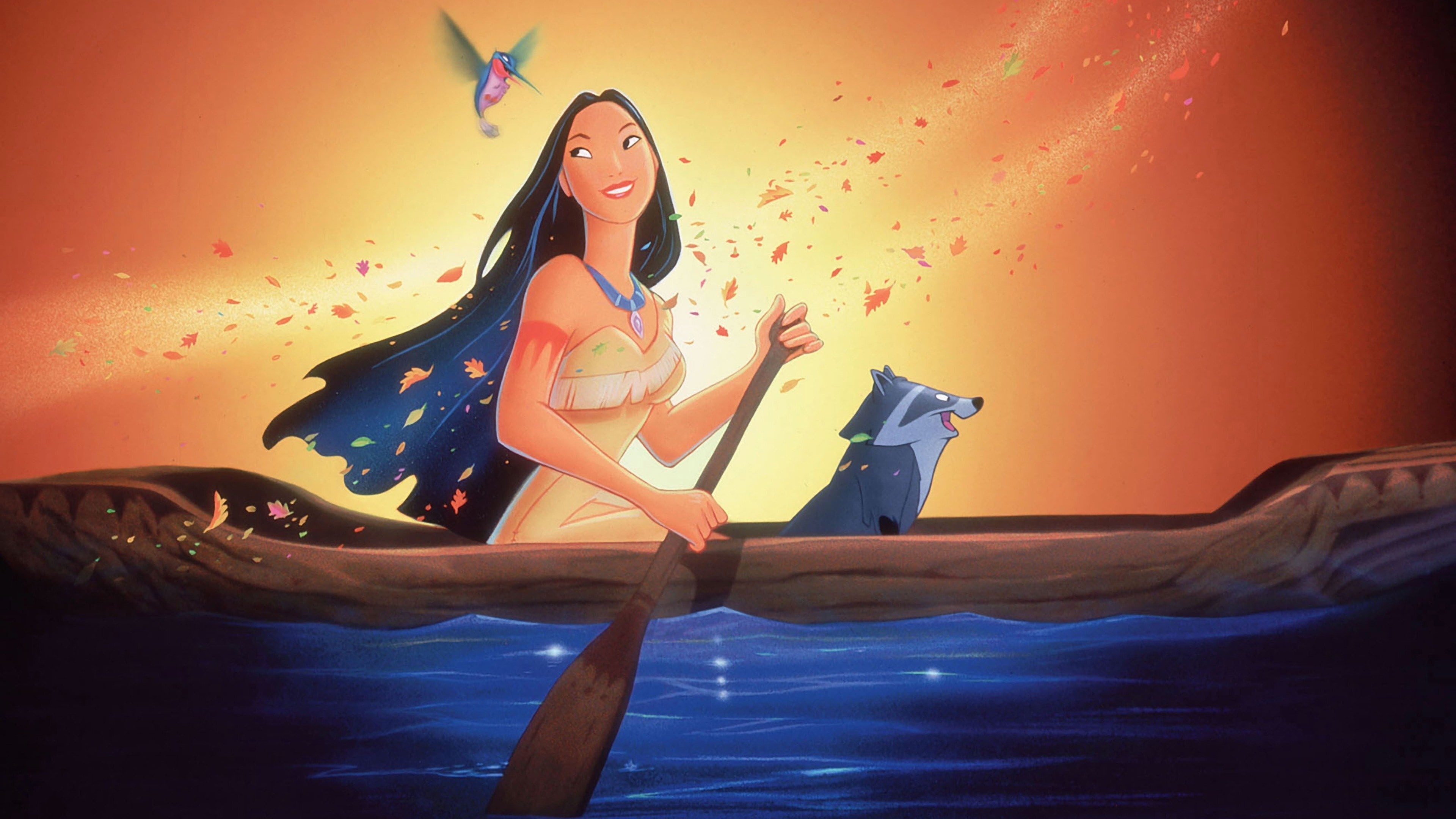 Pocahontas 1995 backdrops, Native American princess, Romantic tale, Colonial era, 3840x2160 4K Desktop