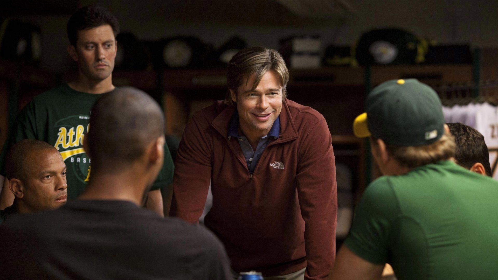 Moneyball: Brad Pitt was being courted to star in the film in October 2008. 1920x1080 Full HD Wallpaper.