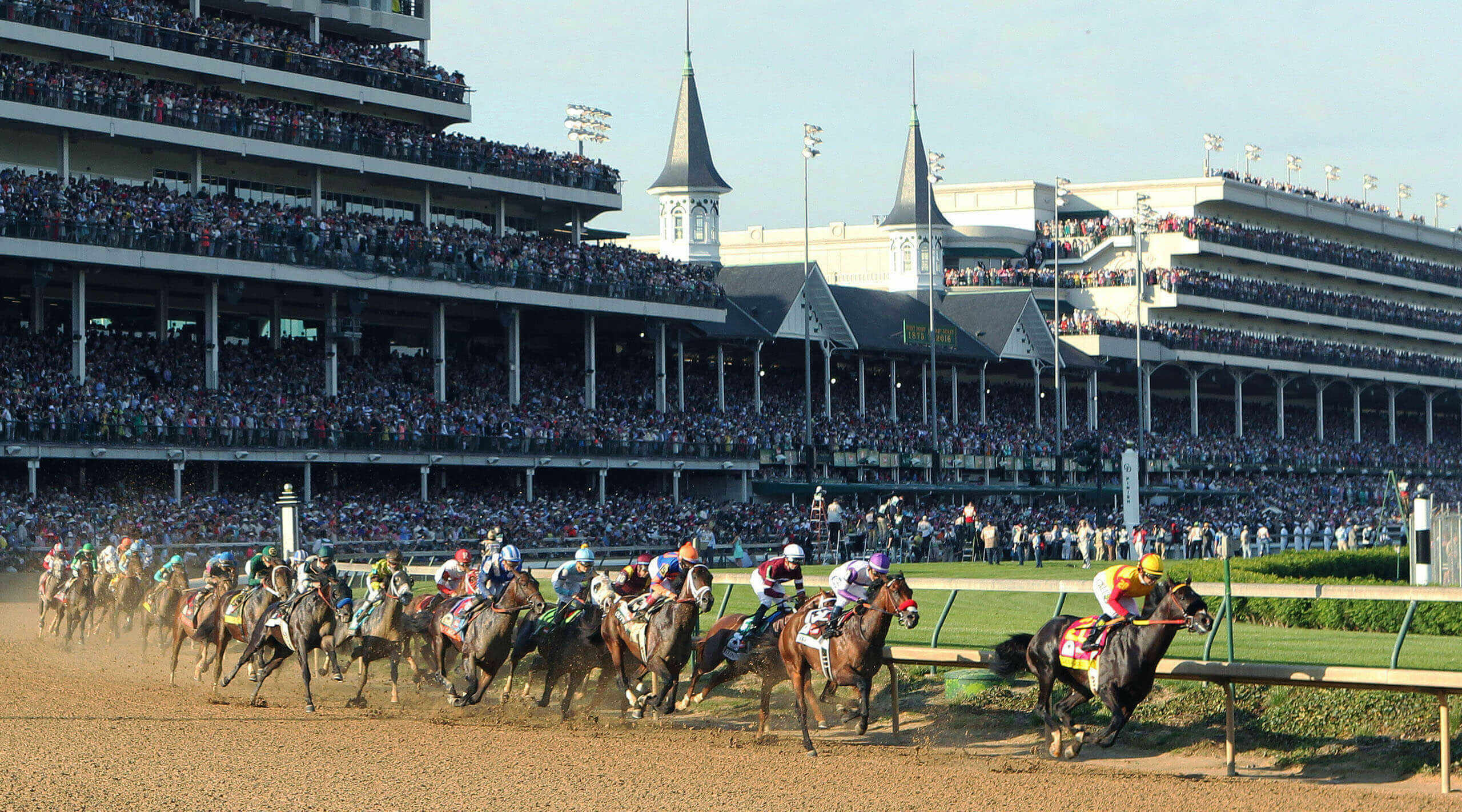 Kentucky Derby, Churchill Downs, Premier horse racing, Historic track, 2560x1430 HD Desktop