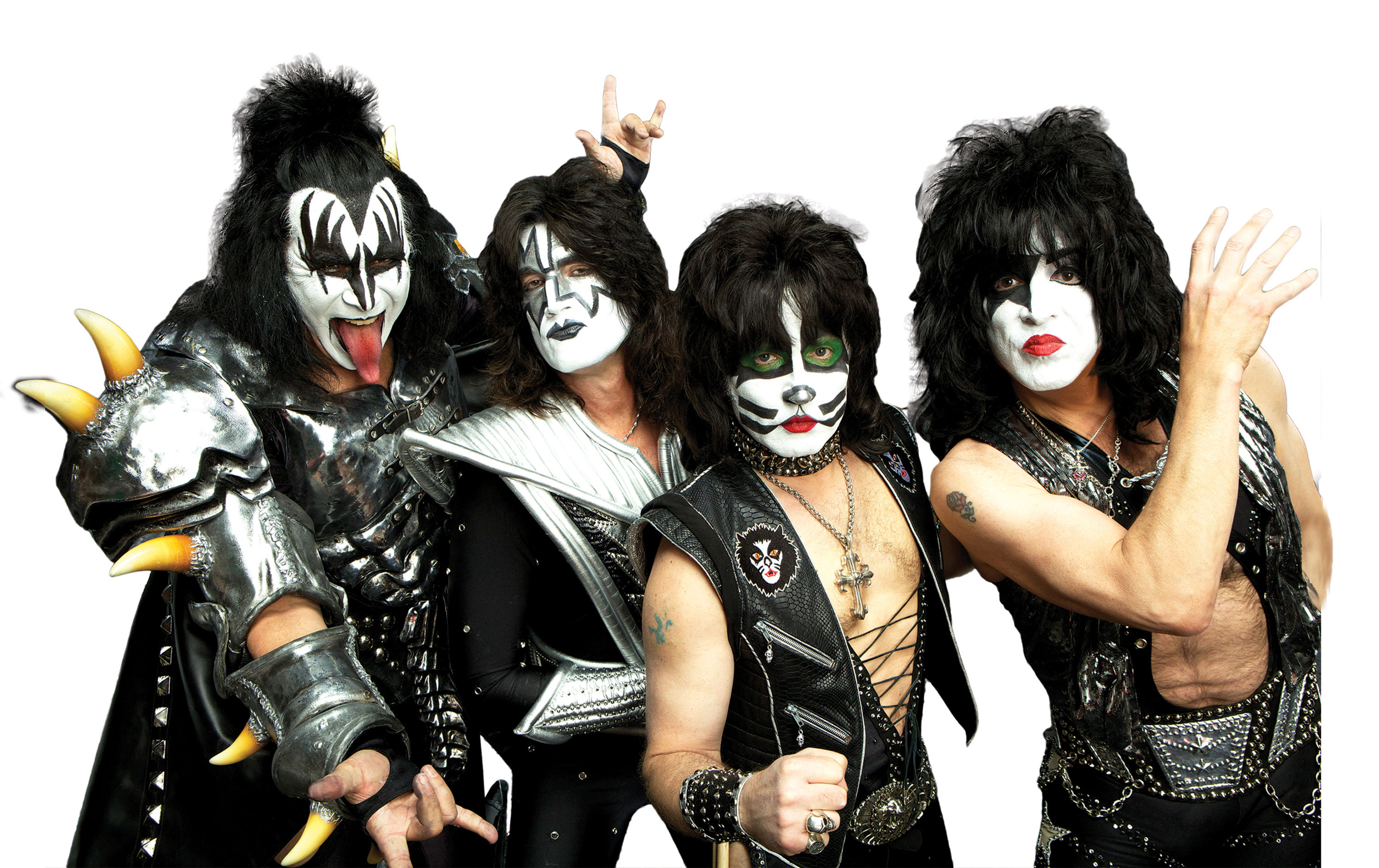 KISS Band, Iconic makeup, Rock and roll legends, Music history, 3000x1890 HD Desktop