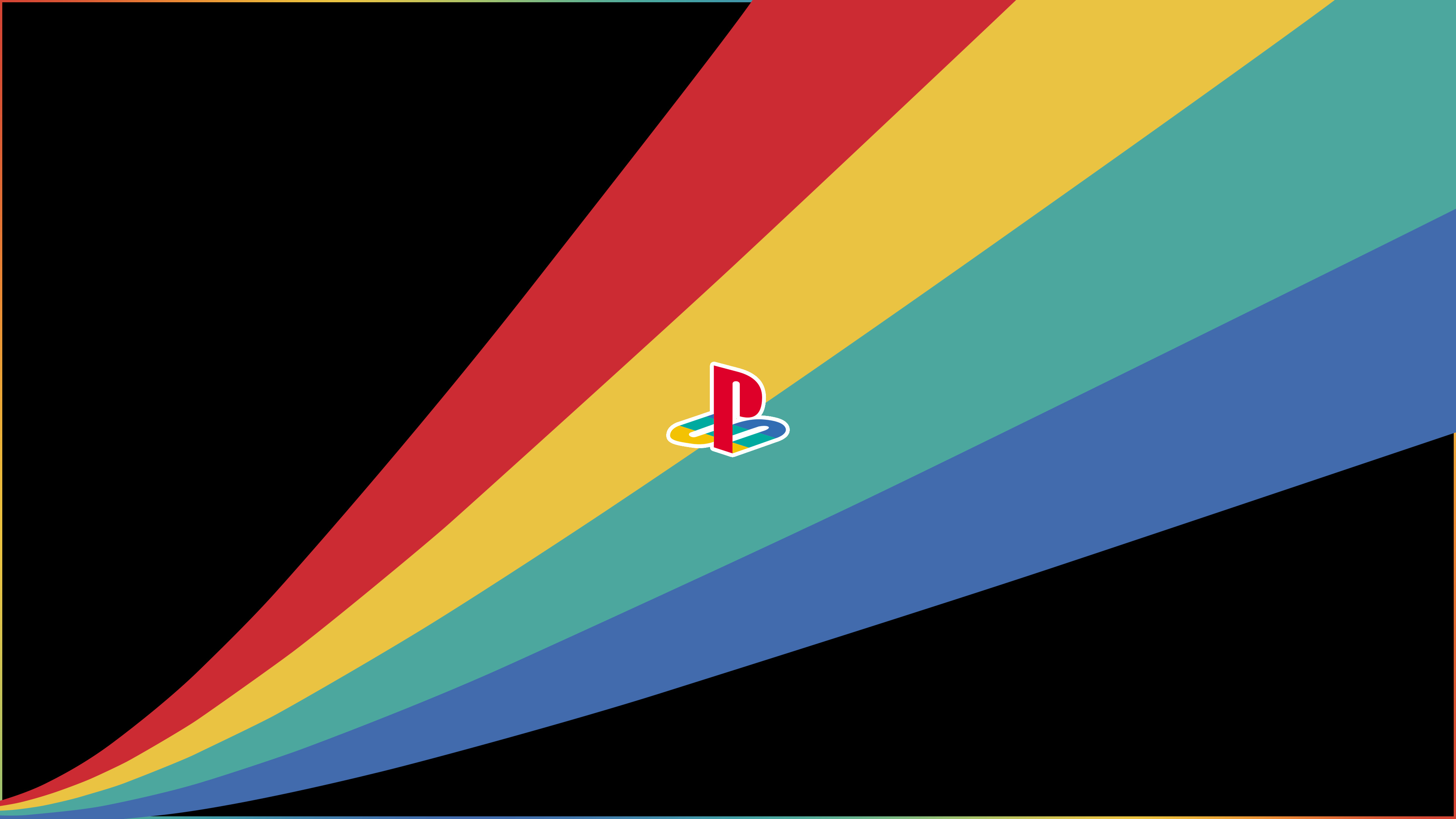 The PlayStation: Devices designed by Sony to compete with other gaming platforms, Logo. 3840x2160 4K Background.