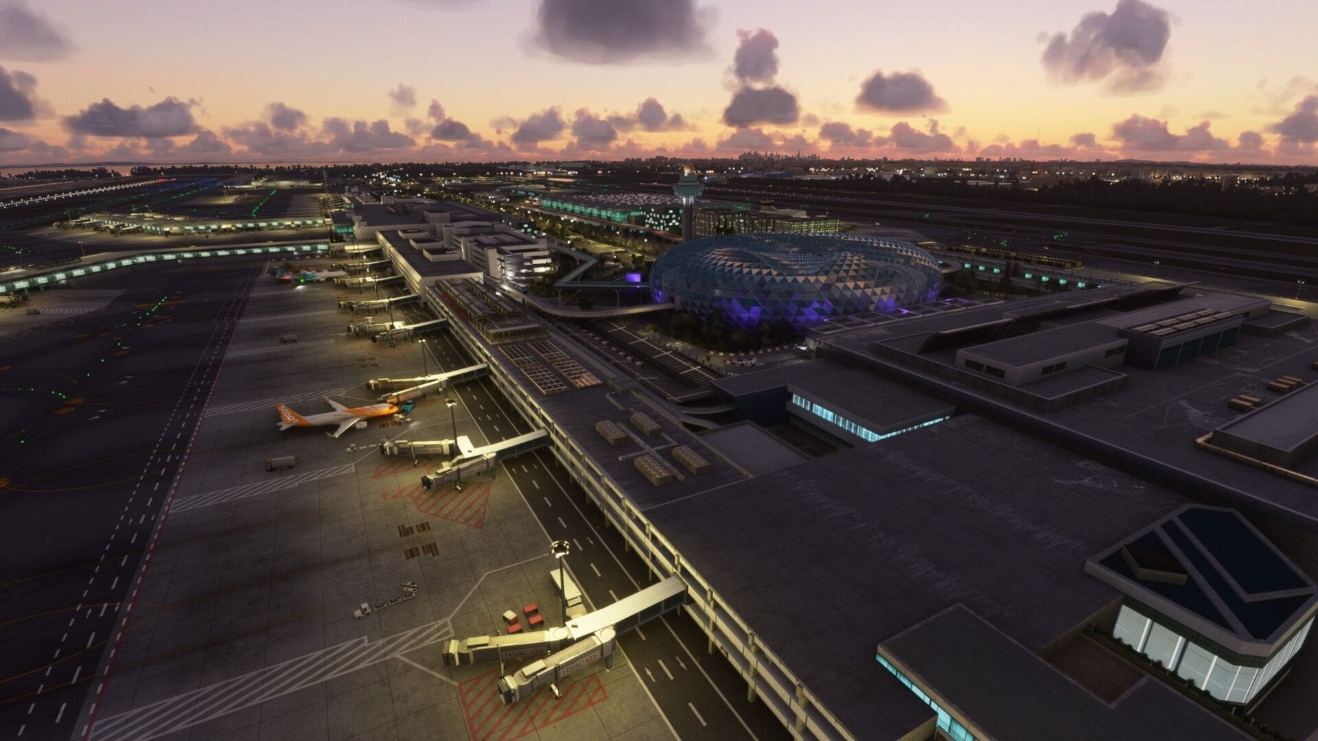Singapore Changi International Airport, Microsoft Flight Simulator preview, Authentic virtual experience, Cloudsurf Asia, 1920x1080 Full HD Desktop