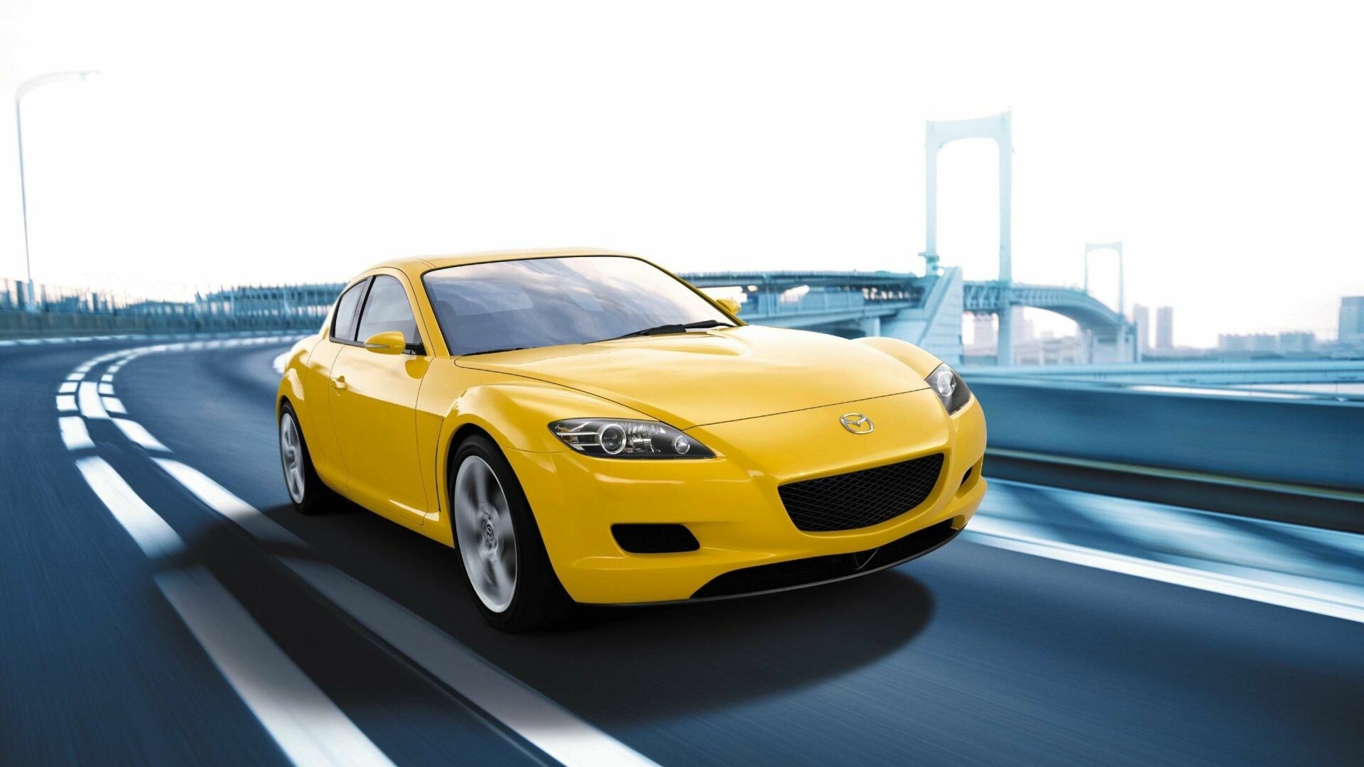 Mazda: An utomotive manufacturer of vehicles, RX-8. 1920x1080 Full HD Background.
