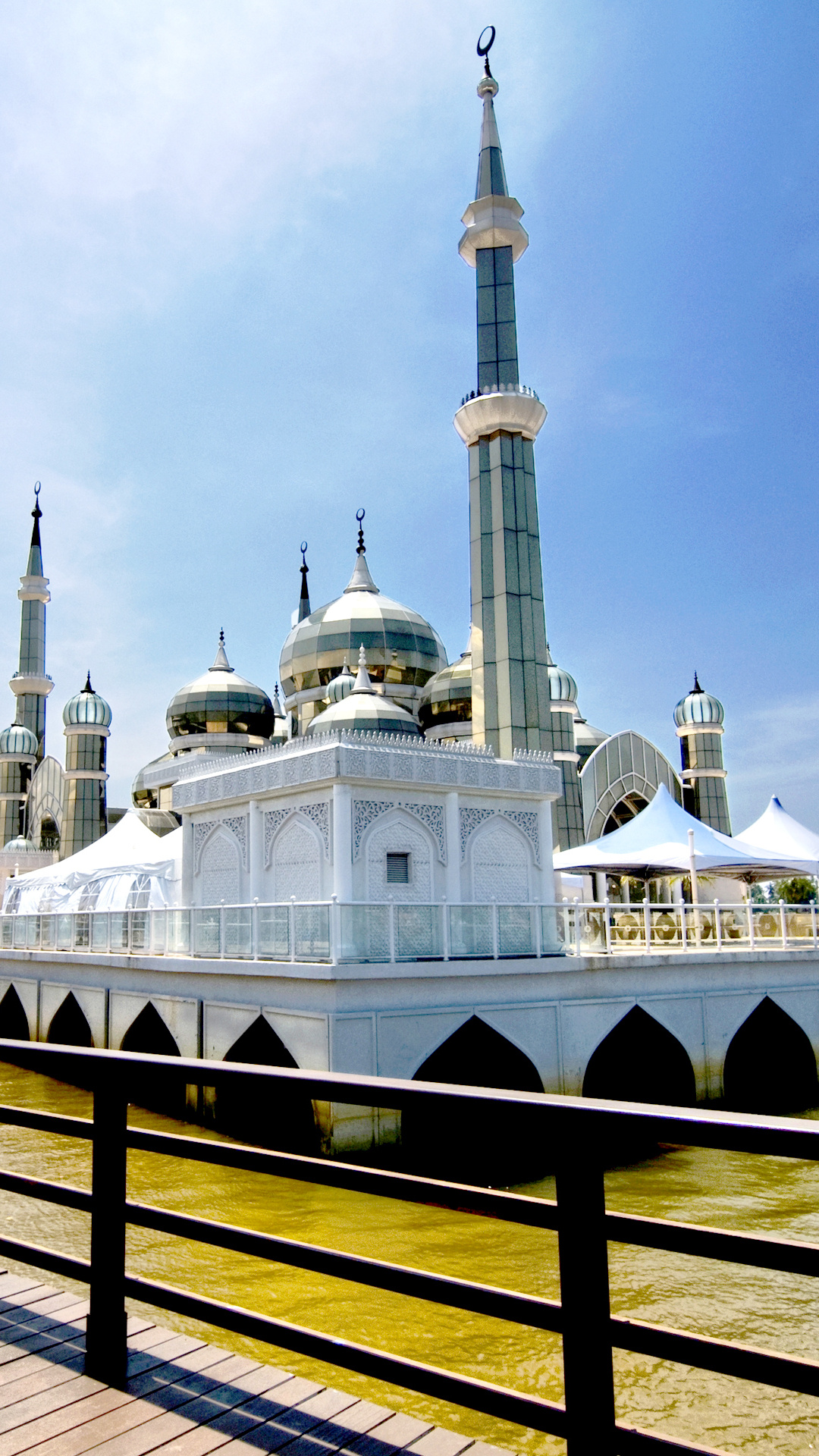 Malaysia, Masjid Kristal, Crystal Mosque, 1080x1920 Full HD Handy