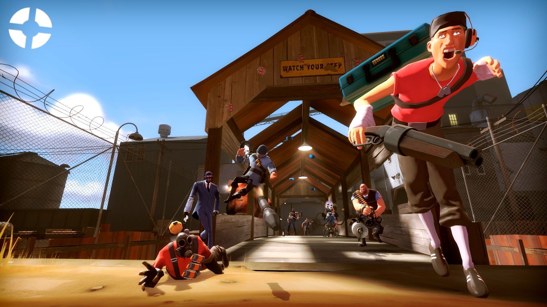 Garry's Mod: Team Fortress 2 characters, A first-person shooter online video game created by Valve. 1920x1080 Full HD Wallpaper.