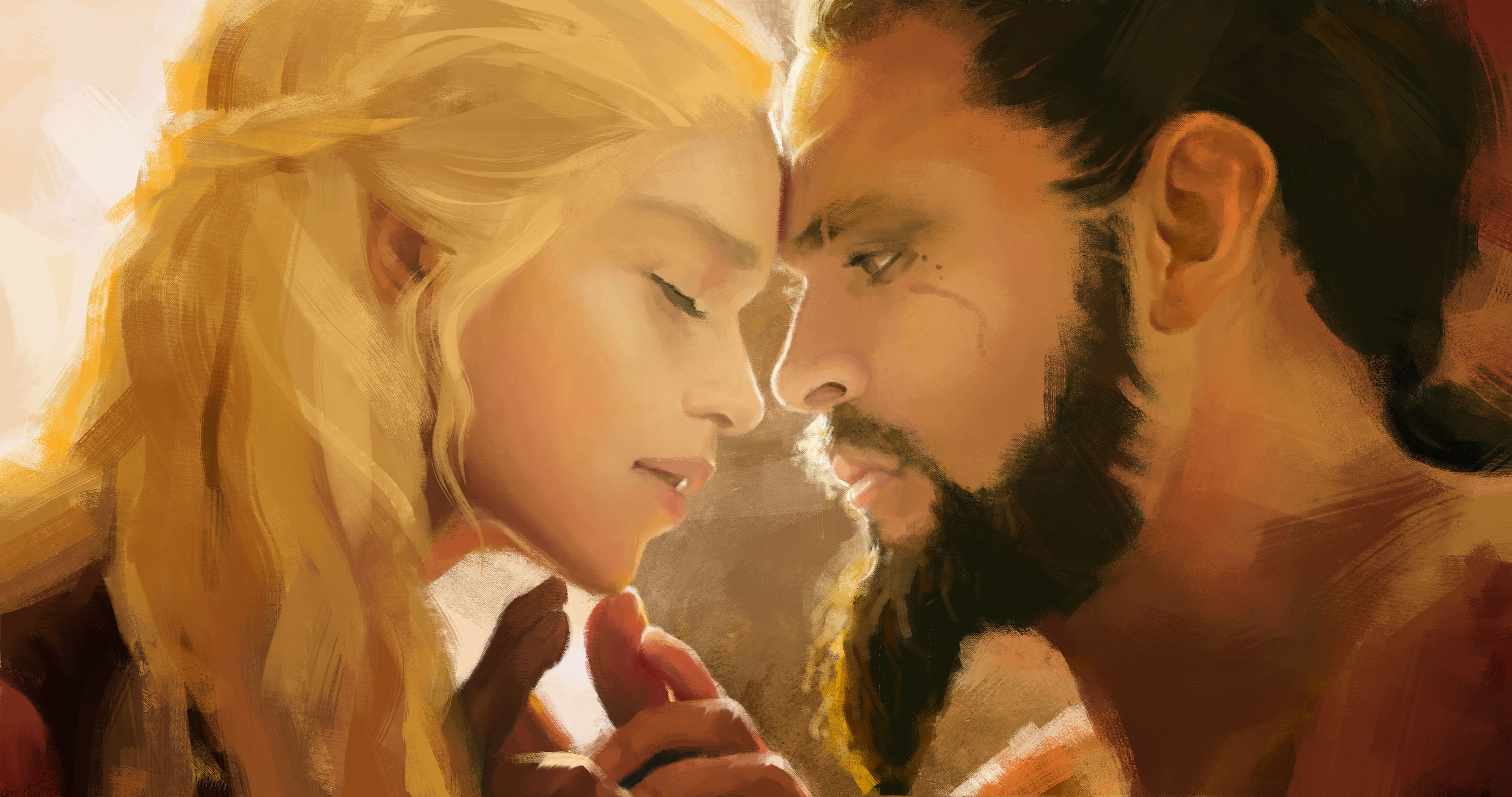 Khal Drogo, Daenerys love, TV show icon, Stunning visuals, 3840x2030 HD Desktop