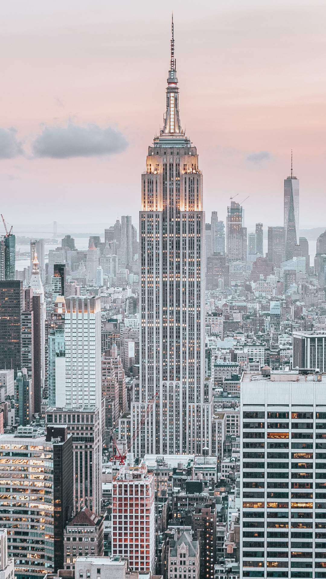 New York: Often described as a concrete jungle, NYC. 1080x1920 Full HD Background.