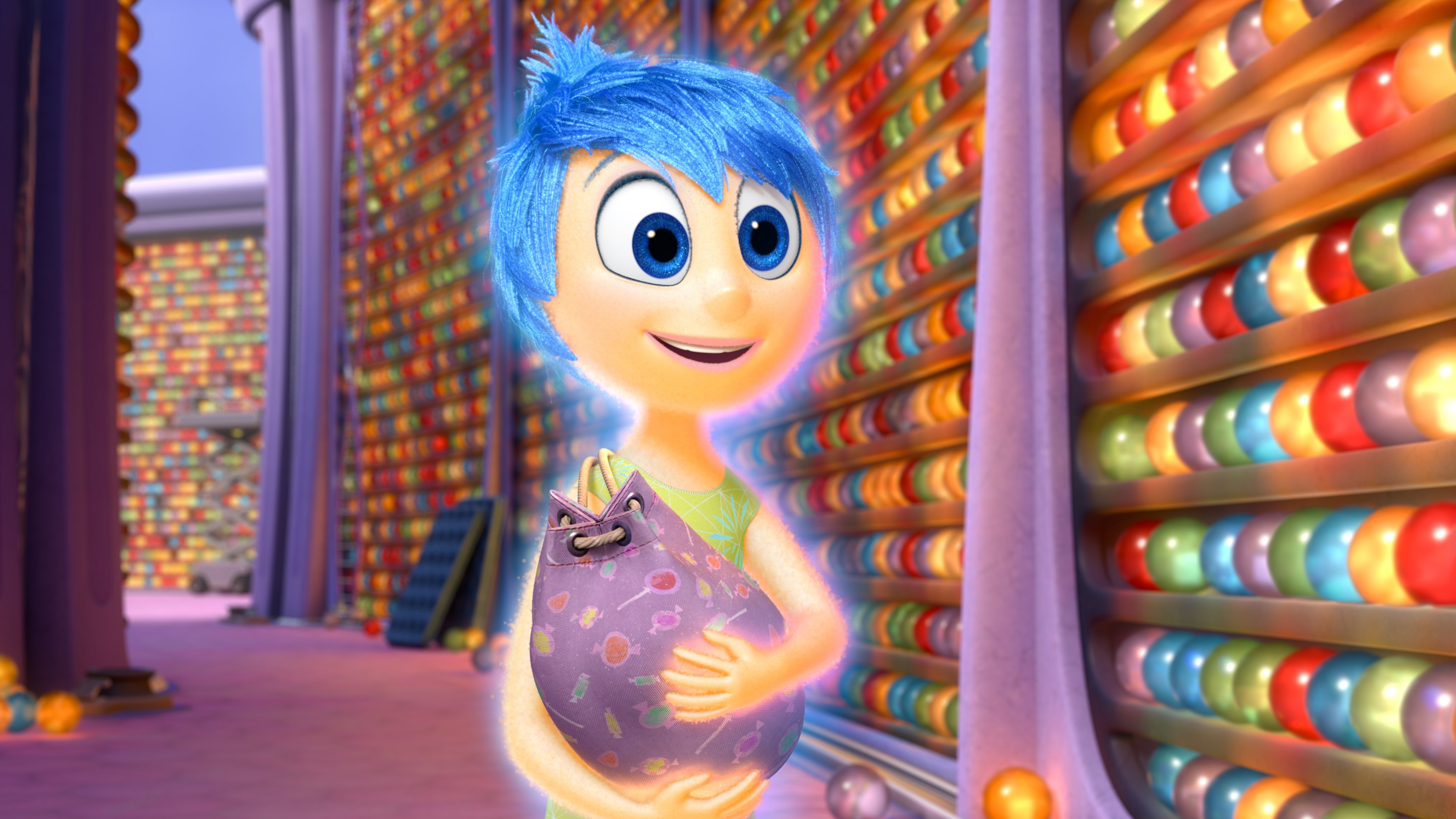Wallpaper Inside out, best movies of 2015, cartoon, Movies #4813 3840x2160