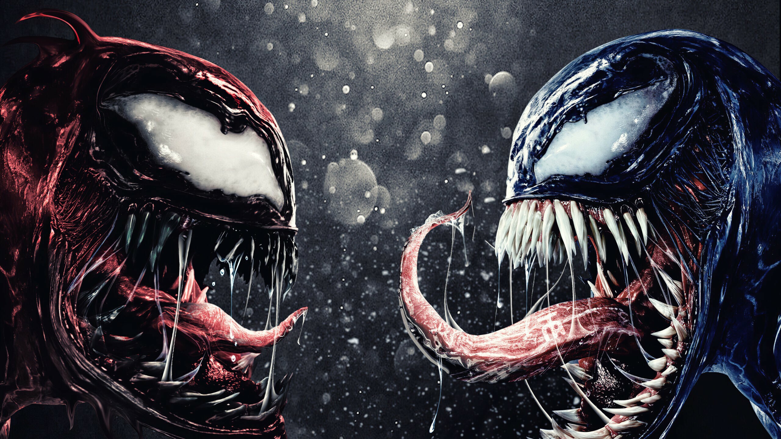 Venom, Marvel anti-hero, Dark symbiote, Intense action, 2560x1440 HD Desktop