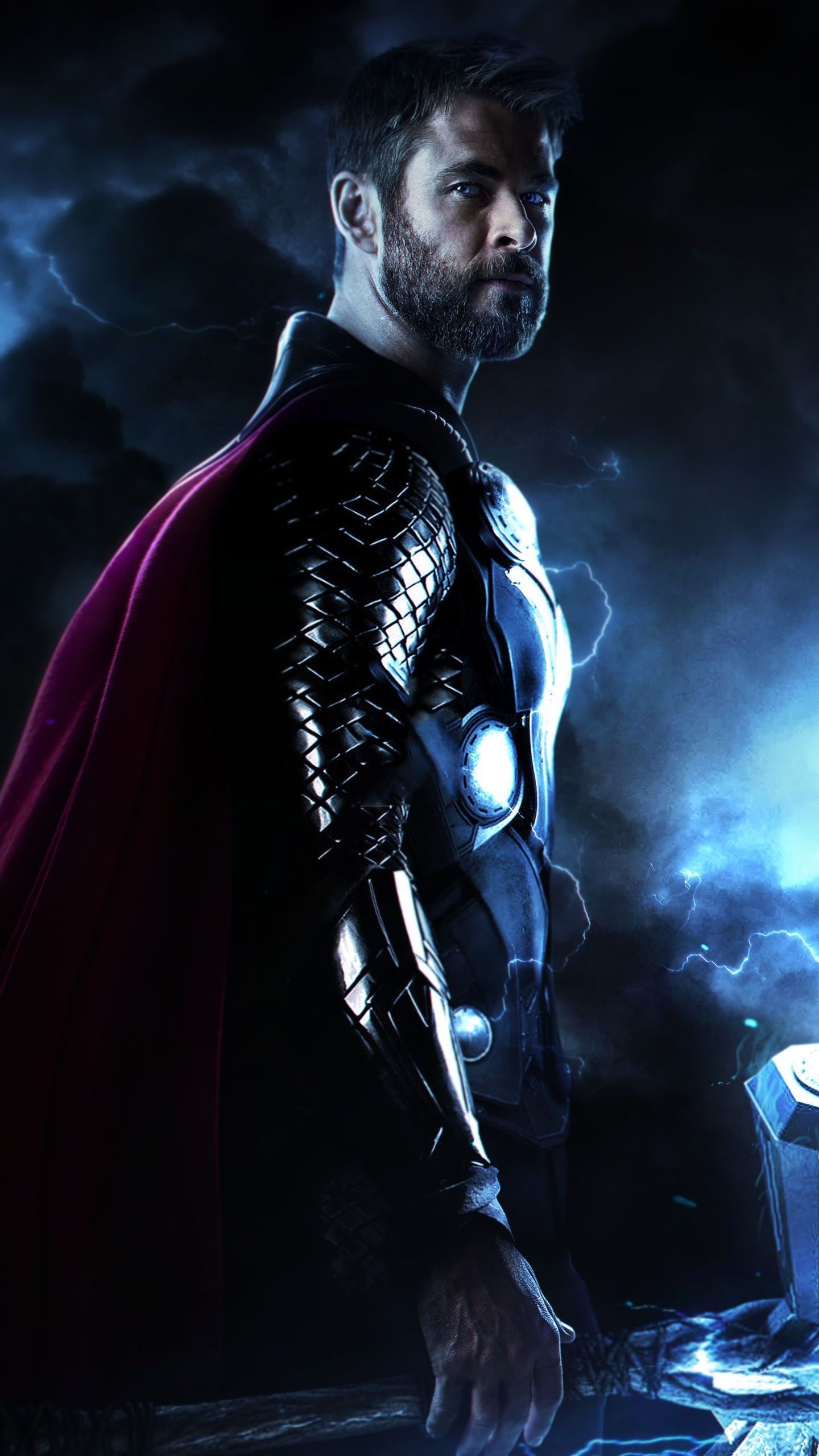 Thor, Marvel character, Cinematic universe, Powerful superhero, 1440x2560 HD Handy