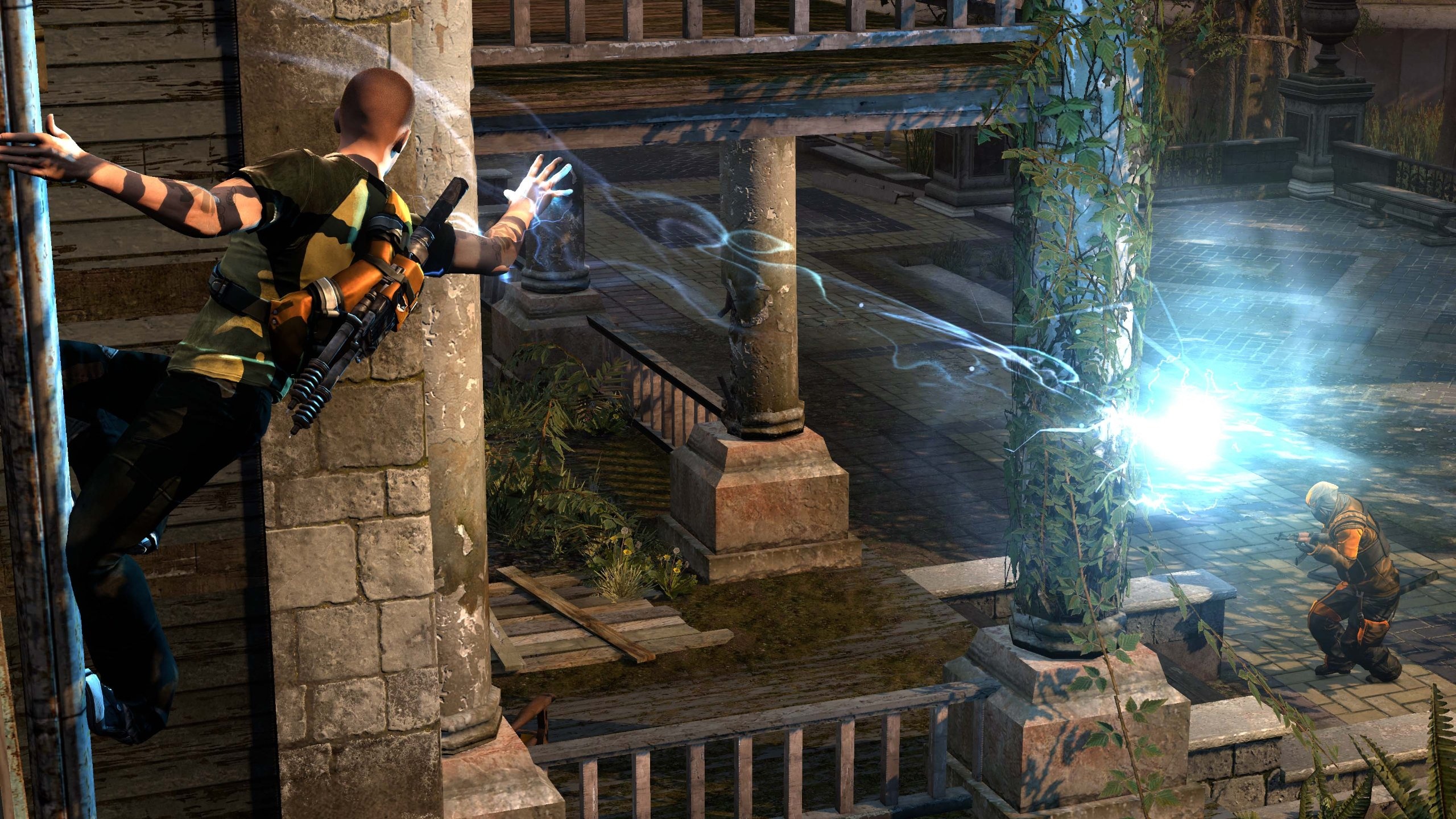 InFAMOUS 2 game, Thrilling adventure, Dynamic gameplay, Electrifying missions, 2560x1440 HD Desktop
