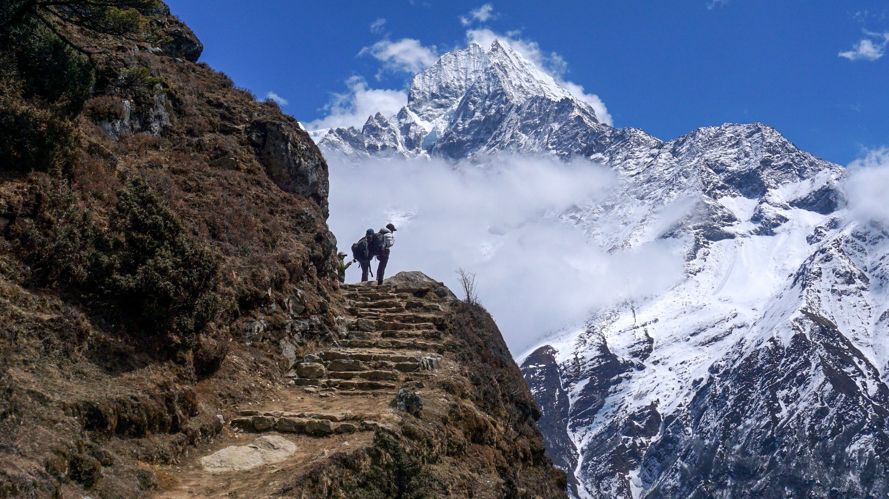 Stranded Trekkers Nepal, Trekking adventures, Unexpected challenges, Resilience amidst crisis, 3000x1690 HD Desktop