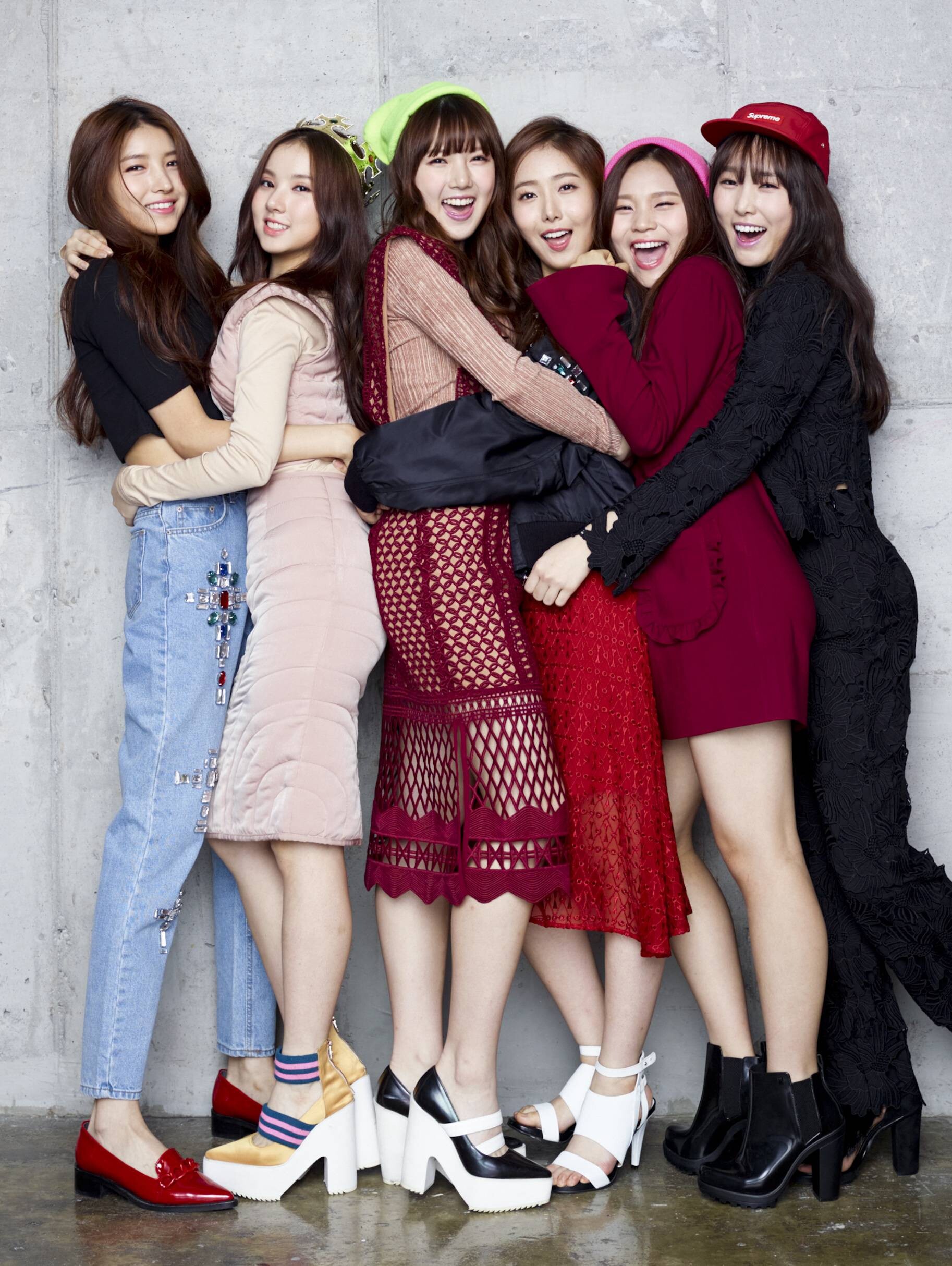 GFriend: Sowon, Yerin, Eunha, Yuju, SinB, and Umji - the six members of a popular Korean band. 1830x2430 HD Wallpaper.